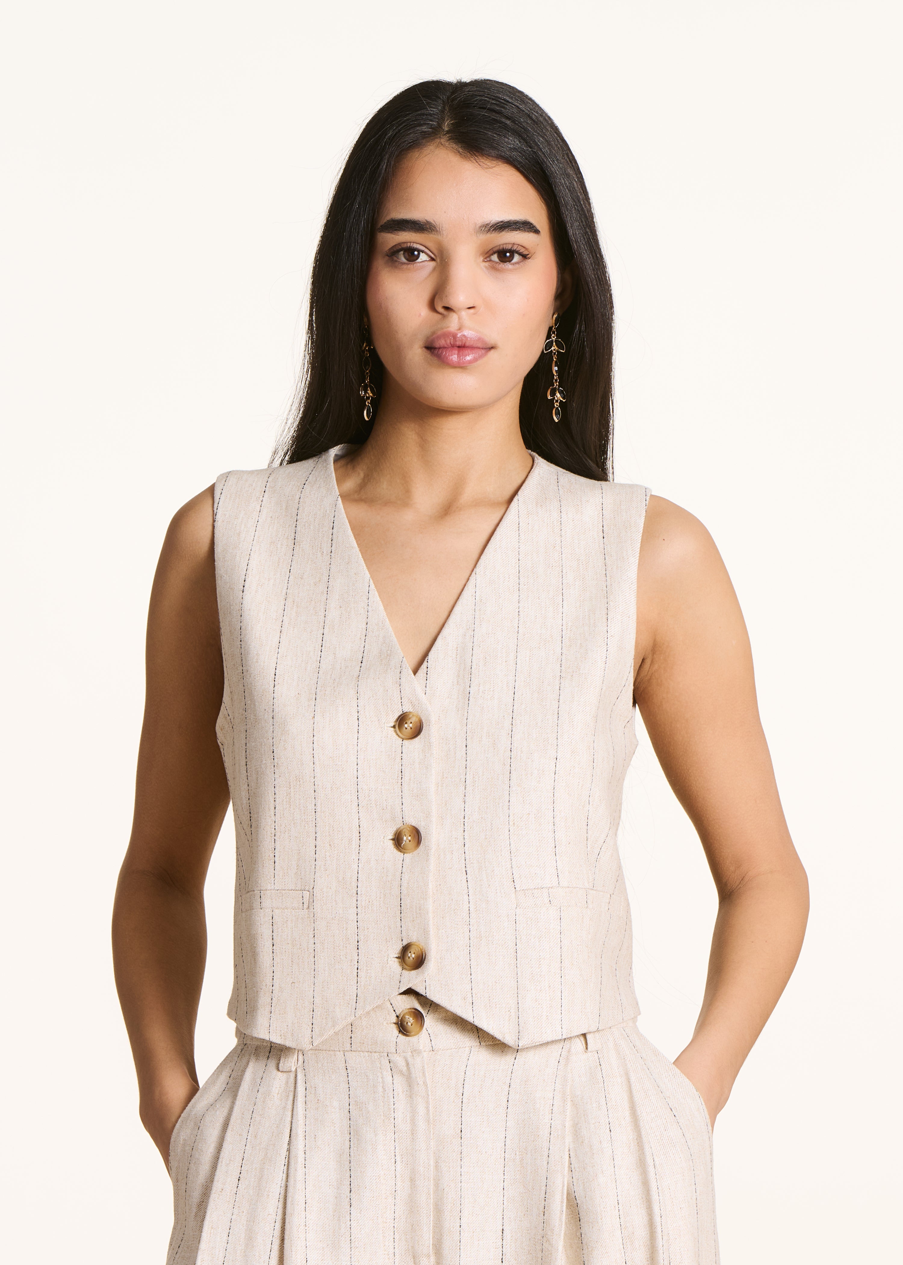 Blazer bege riscado