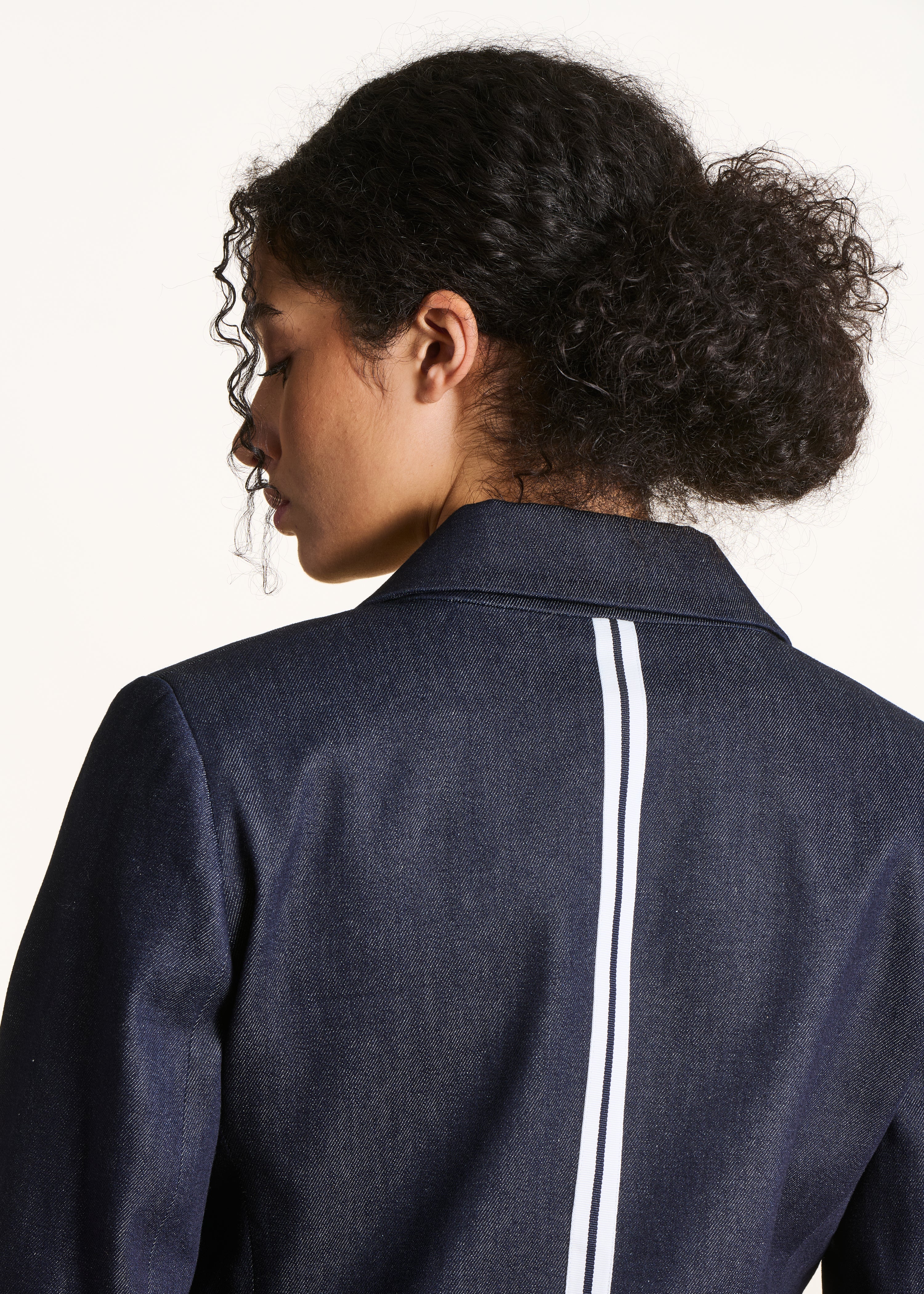 Giacca tailleur in denim grezzo