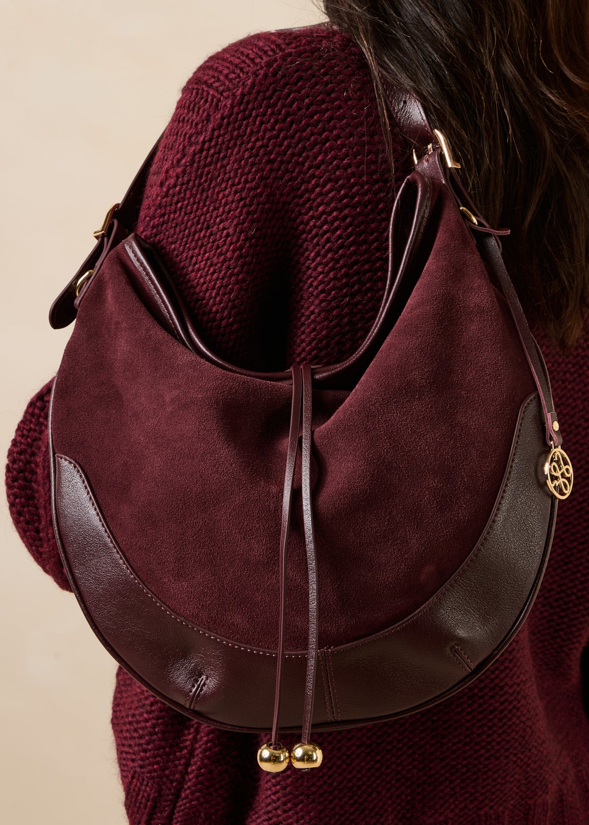 Bolso burdeos - Ghawi