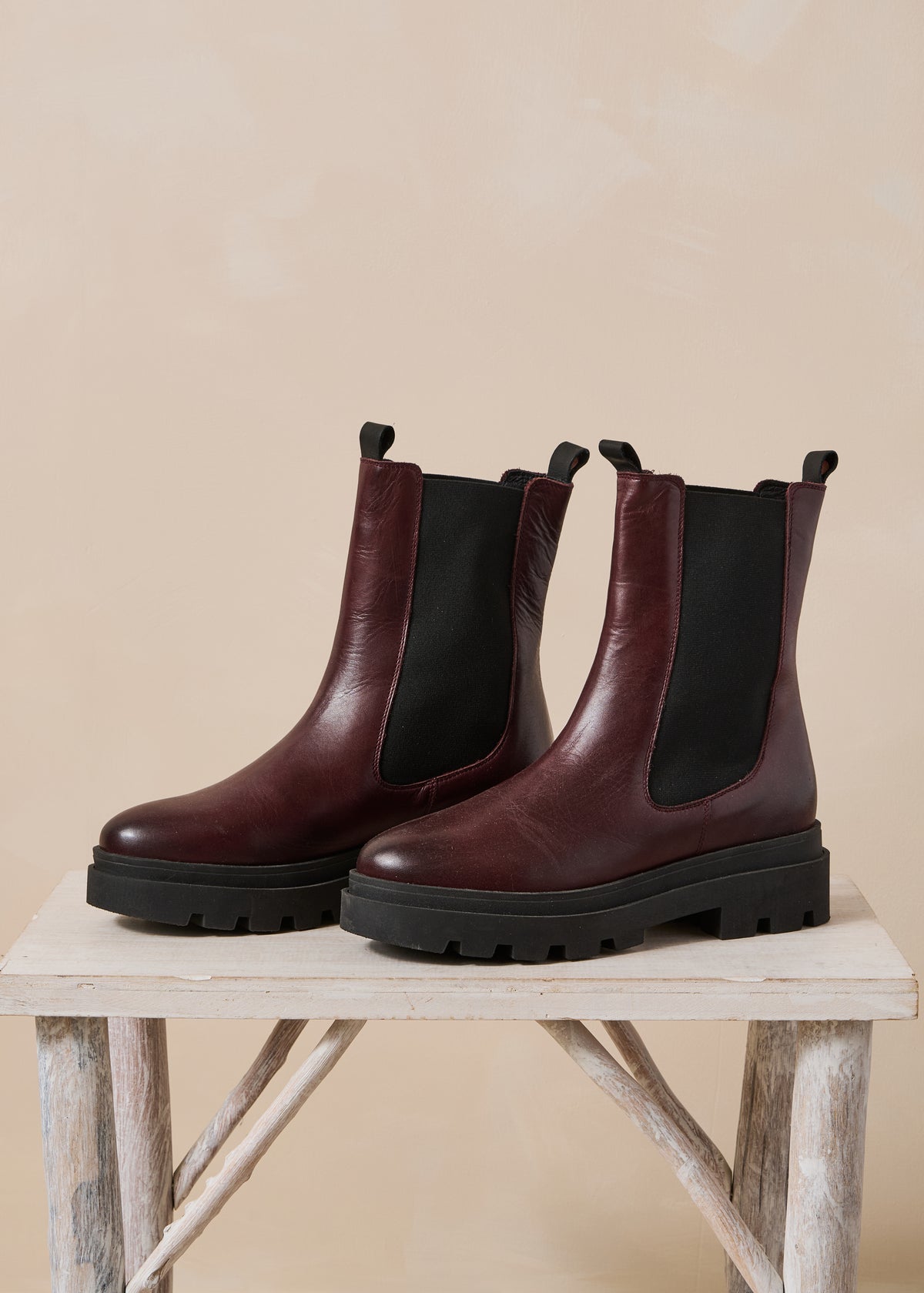Bottines bordeaux - Grabel