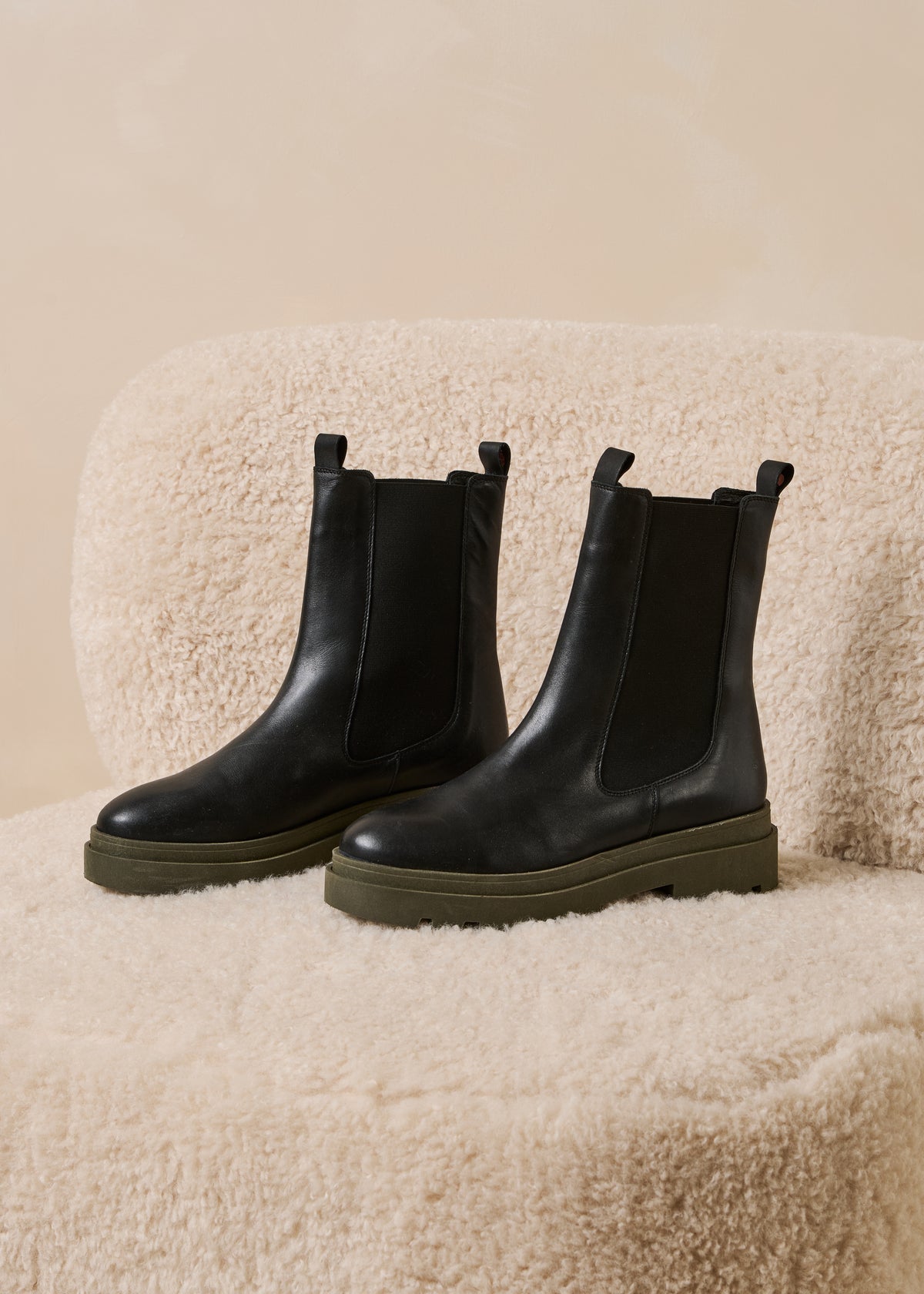 Bottines noir et kaki - Grabel