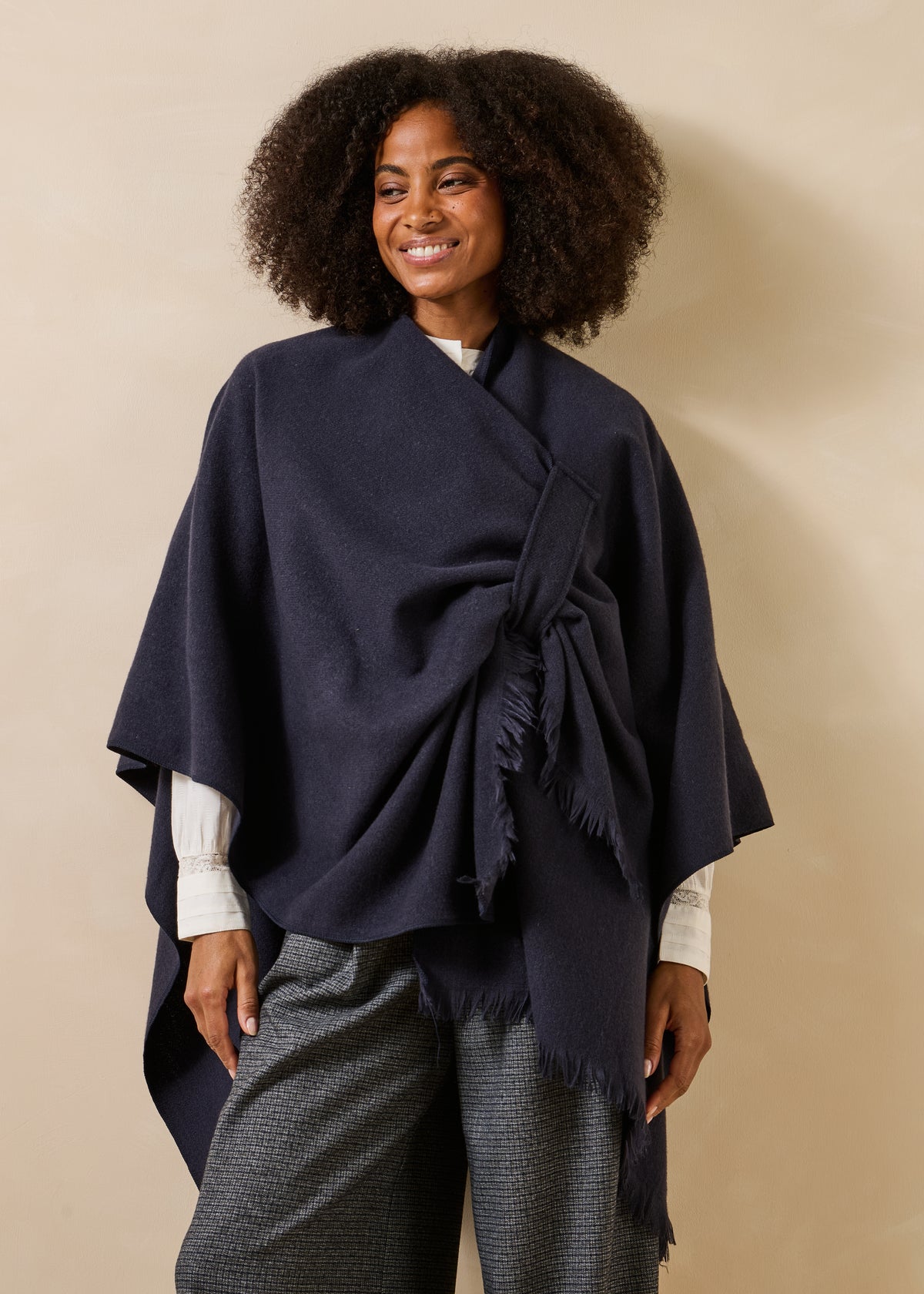 Poncho bleu marine - Gobate