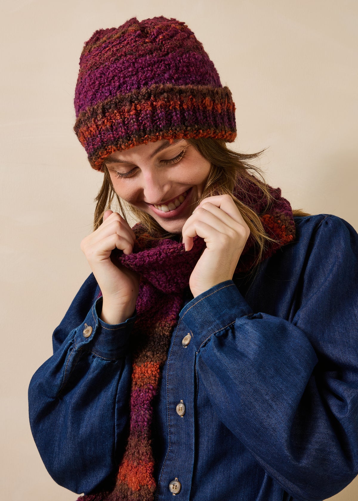 Bonnet bordeaux - Greto