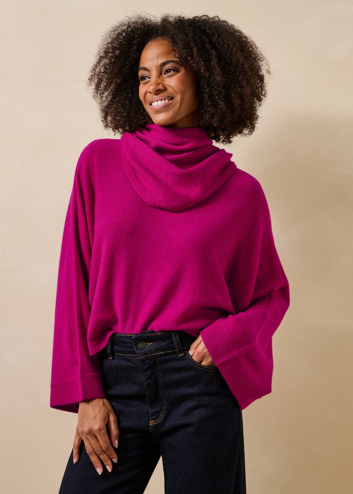Roze sjaal in fuchsia - Guano