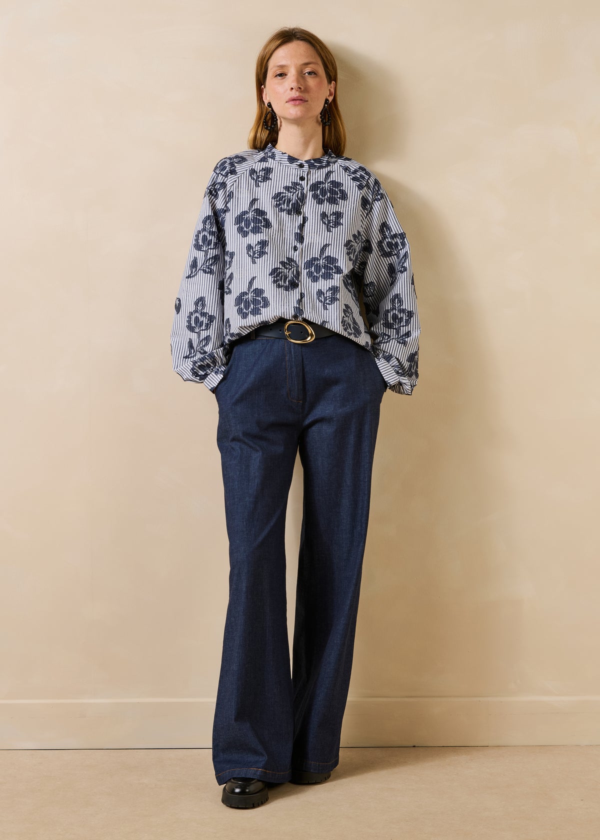 Chemise bleue - Elvia