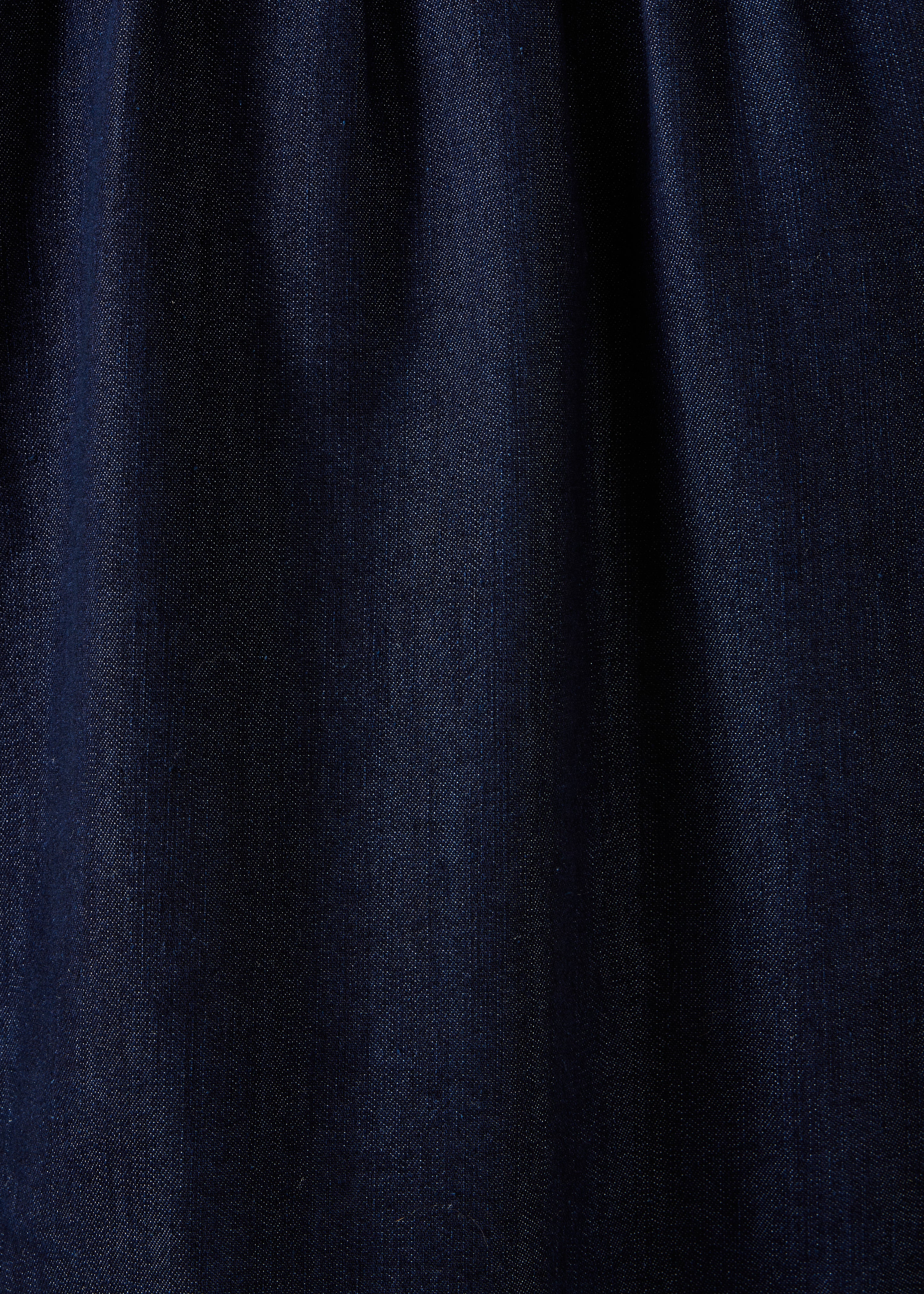 Bluse aus rohem Denim mit langen Ärmeln