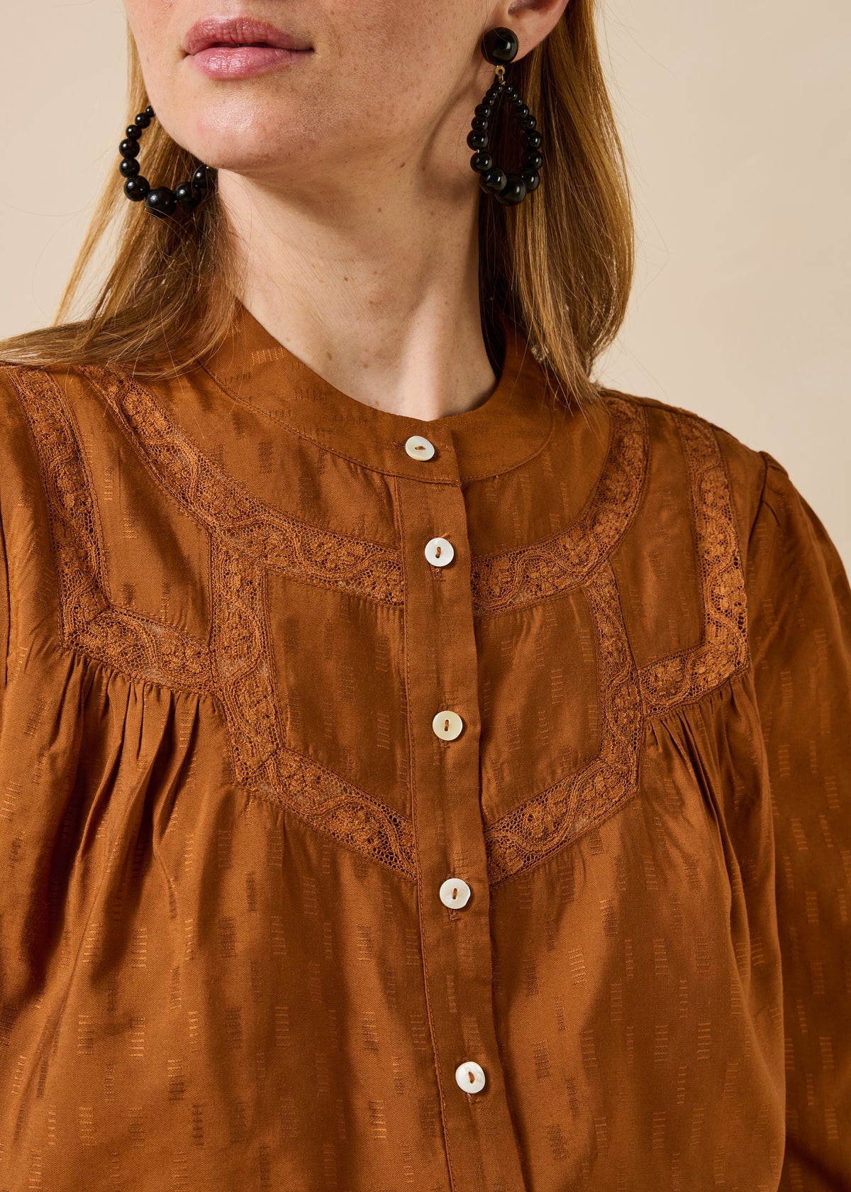 Cognac shirt - Gorane