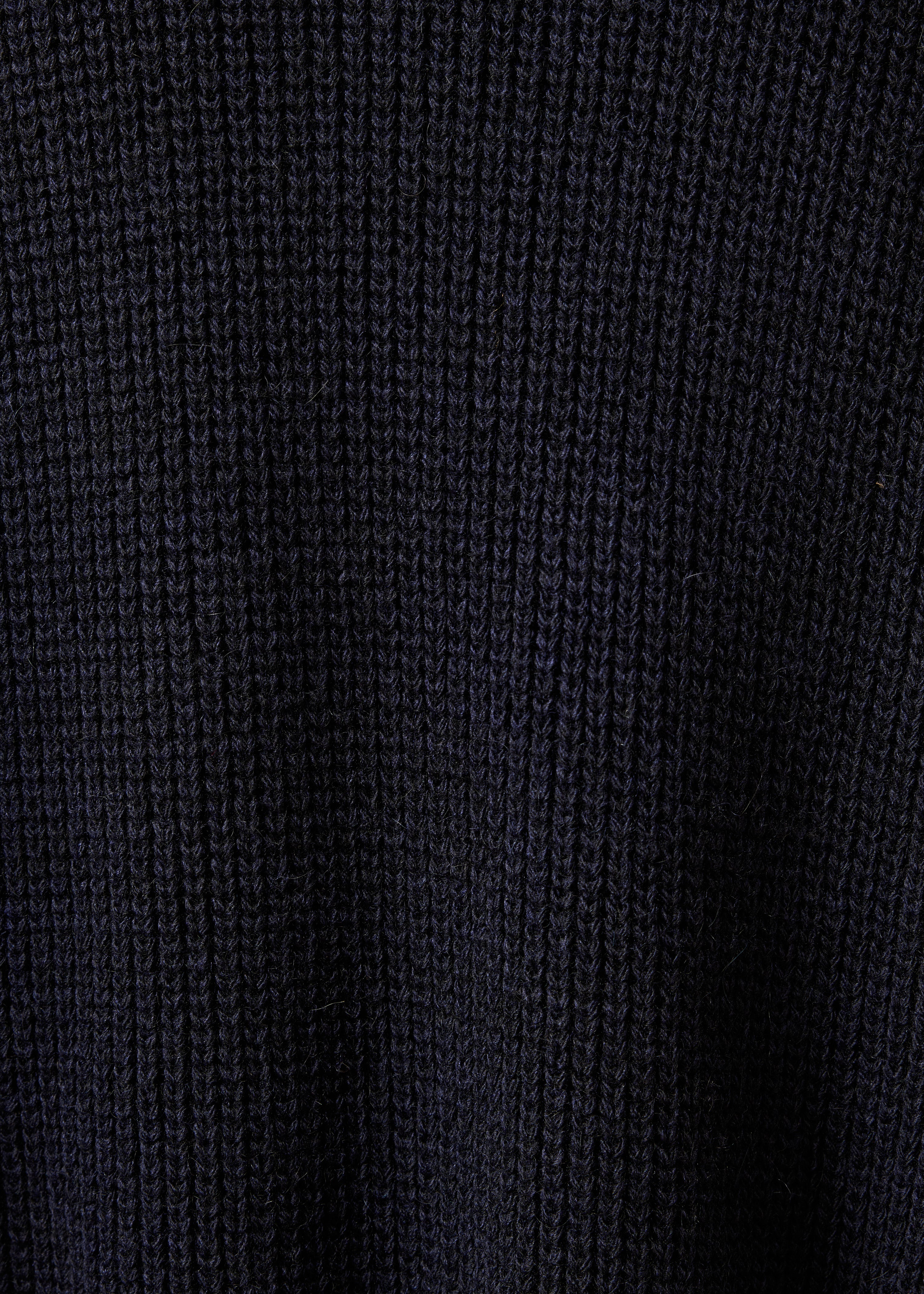 Gilet bleu marine manches courtes col rond