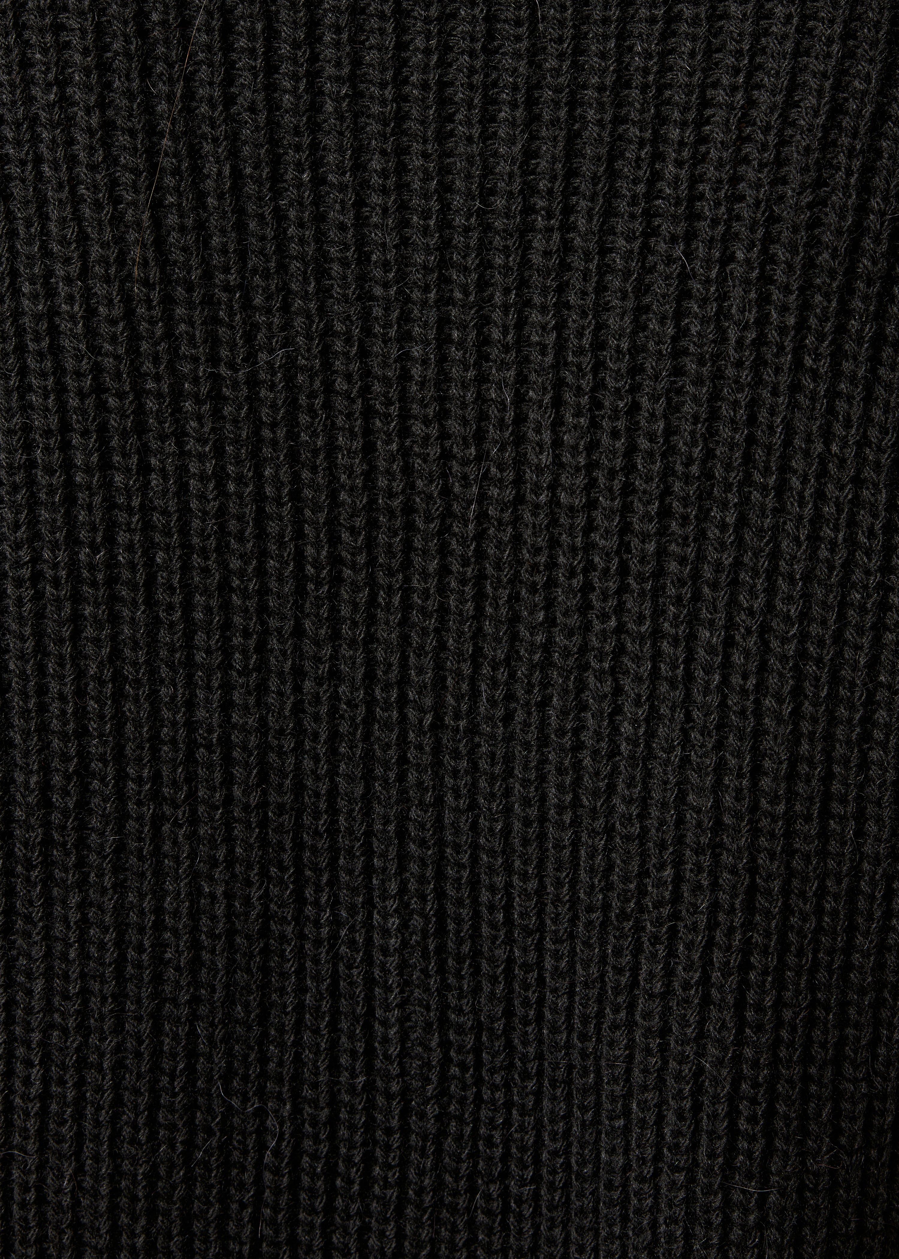 Gilet nero corto maniche lunghe scollo a V