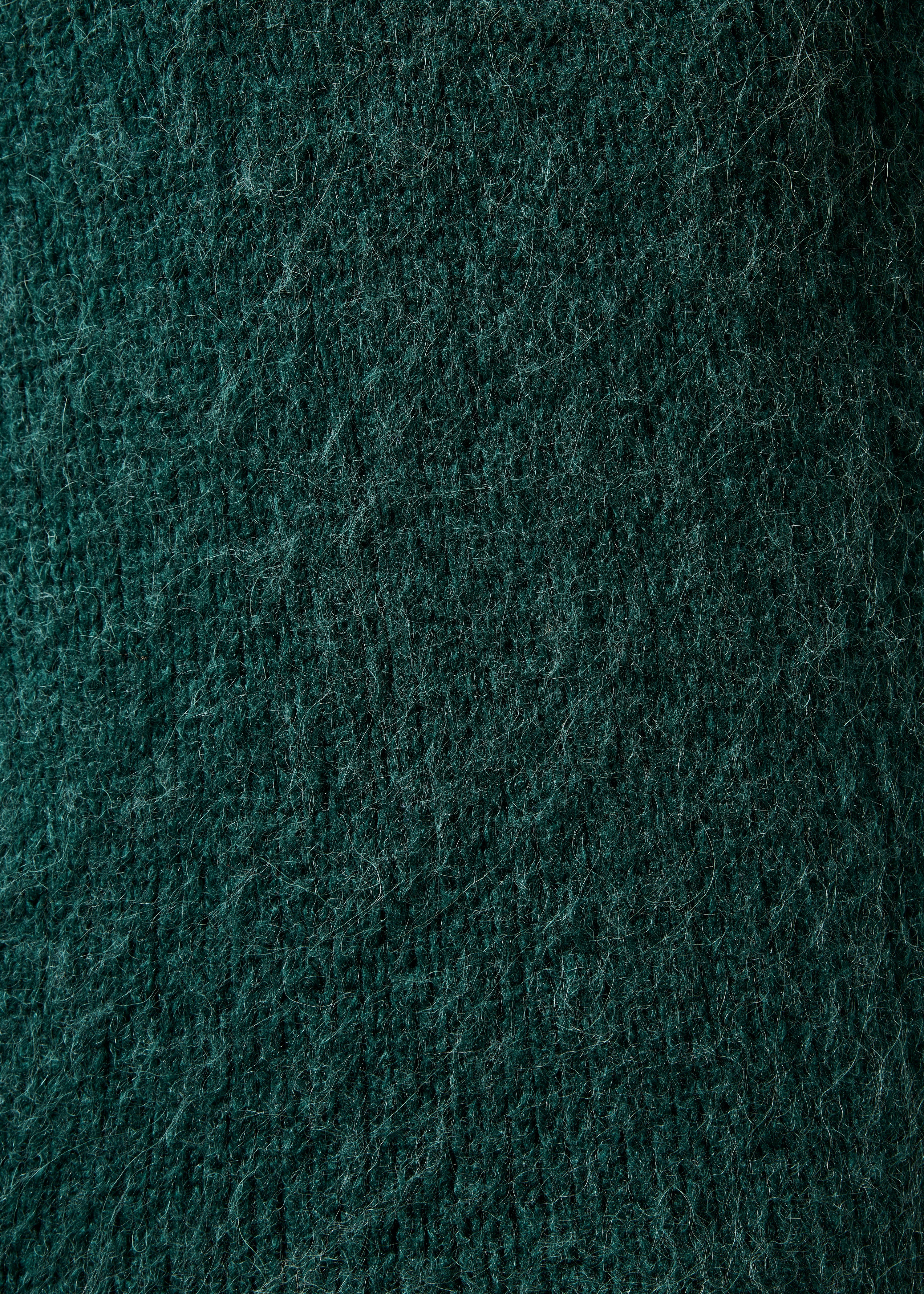 Gilet verde maniche lunghe scollo a V
