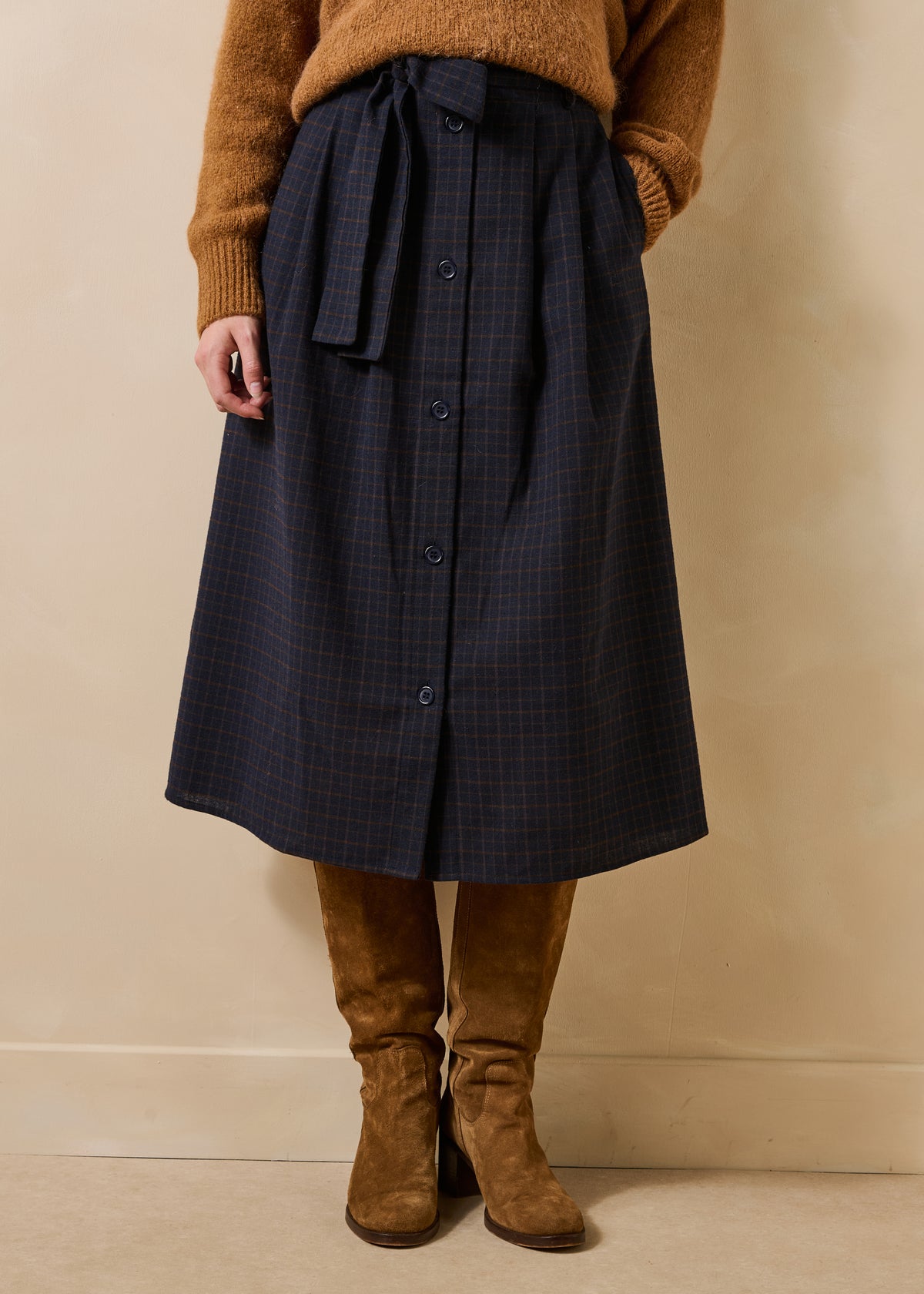 Rok in marineblauw - Rineta