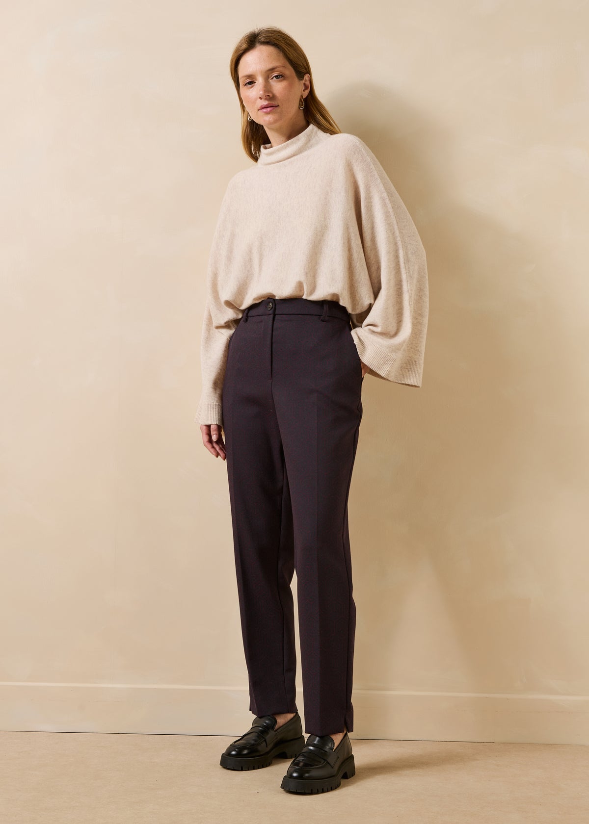 Pantalon aubergine et bleu marine - Billy