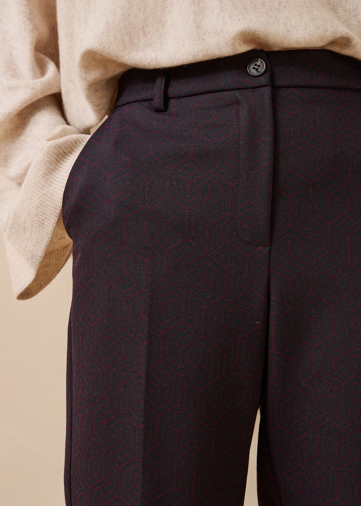 Pantalon aubergine et bleu marine - Billy