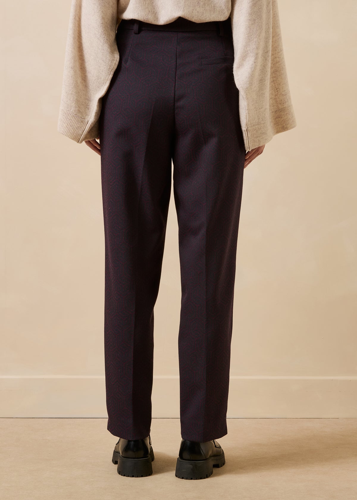 Pantalon aubergine et bleu marine - Billy