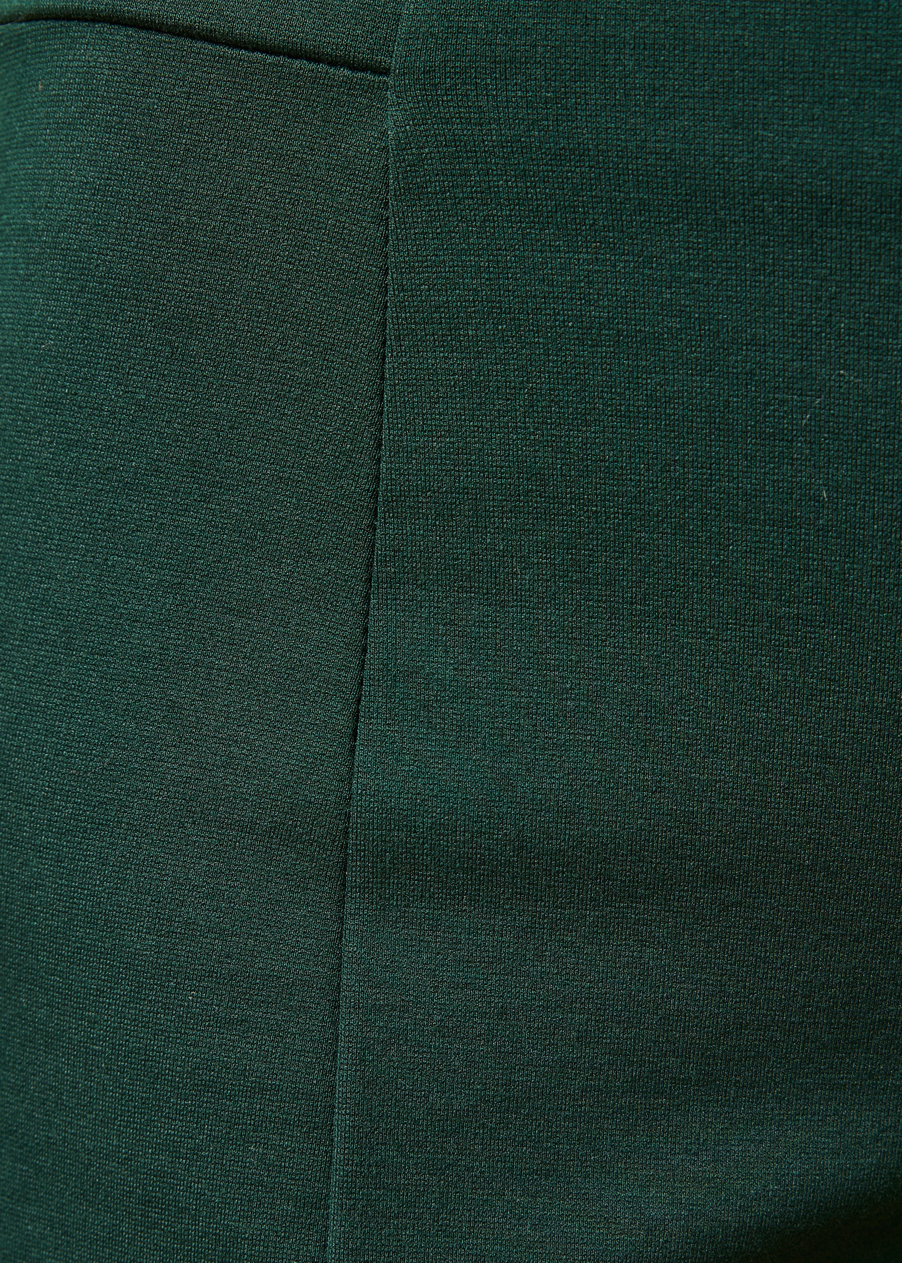 Pantalon cropped vert bouteille en milano