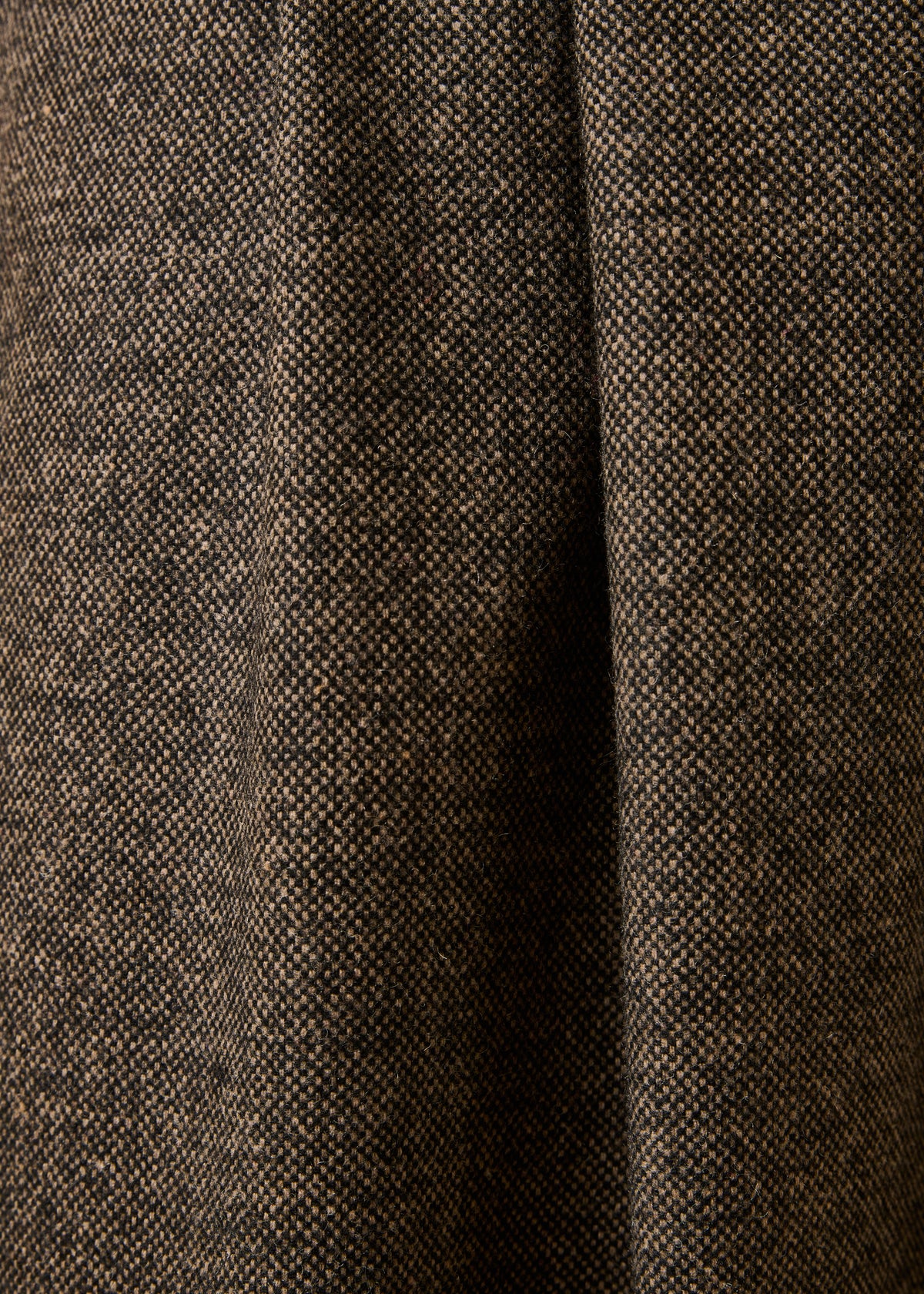 Pantalón oversize marrón de tweed