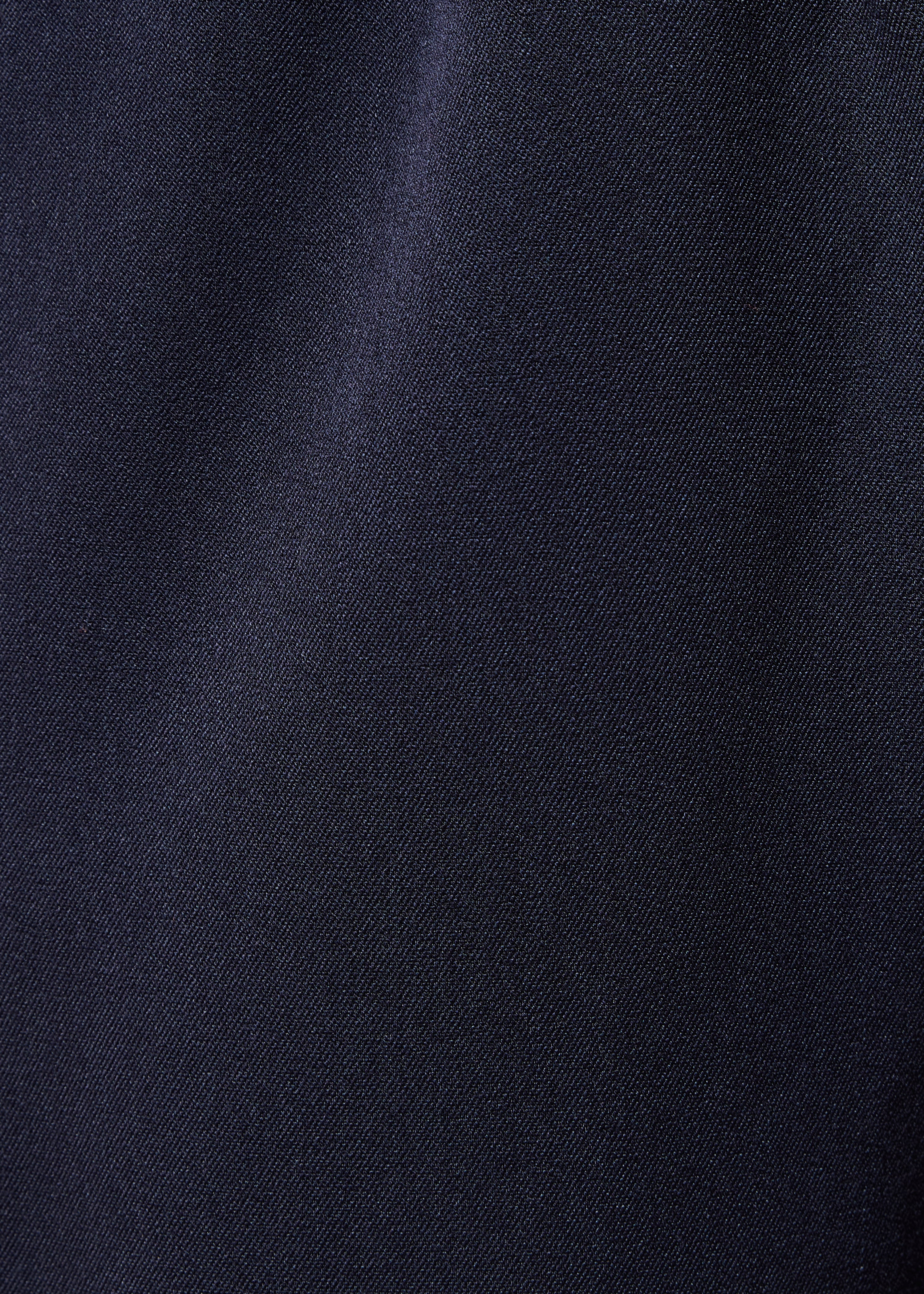 Pantalon carotte bleu marine taille élastiquée