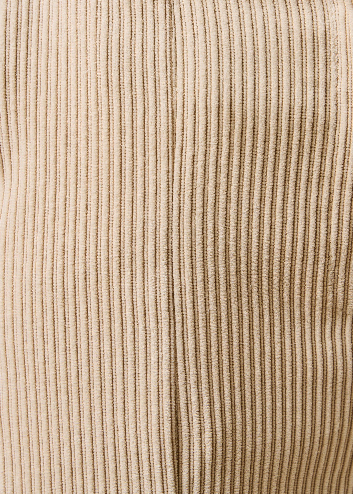 Bermuda long beige en velours côtelé