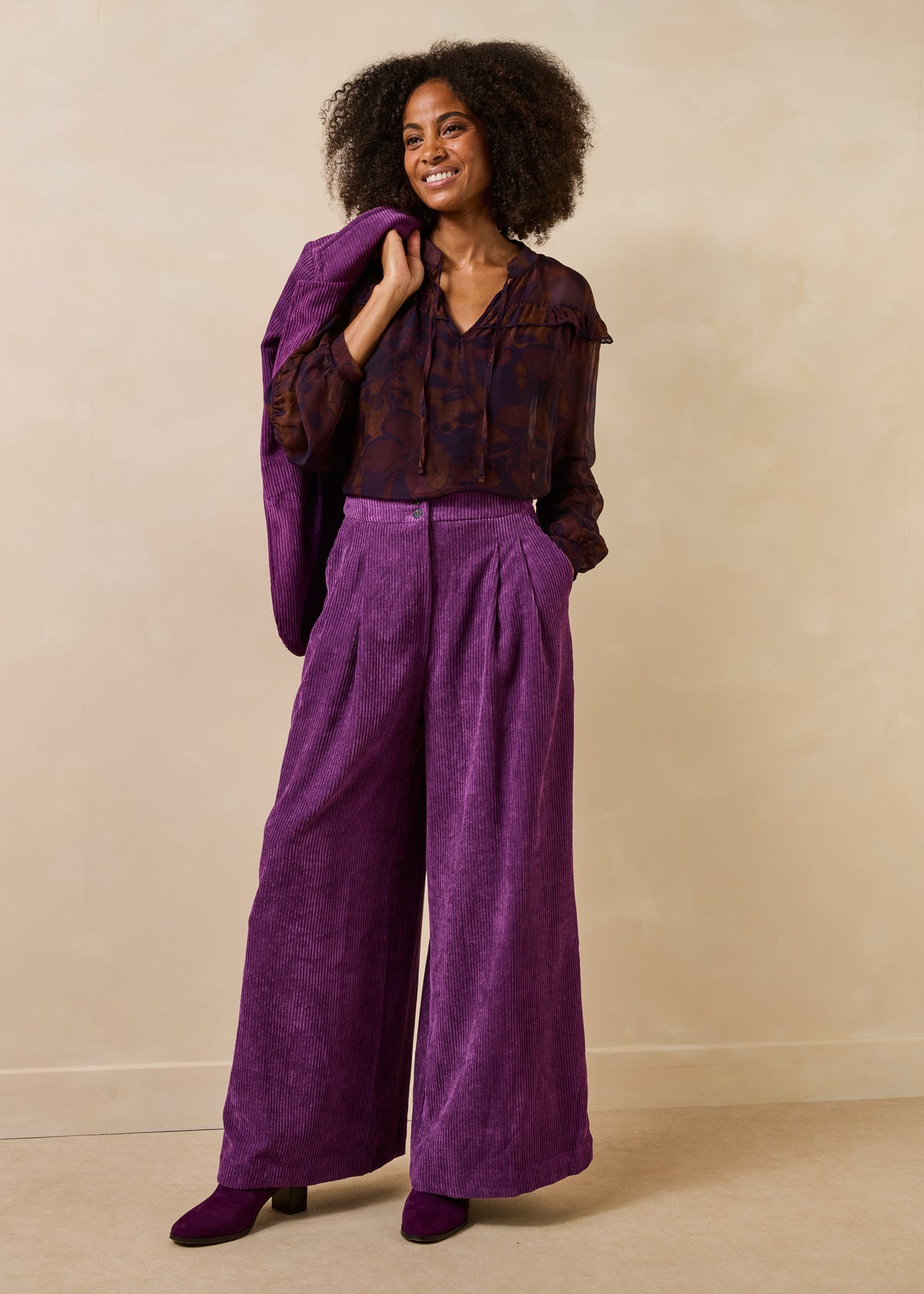 Prune Trousers - Geneve