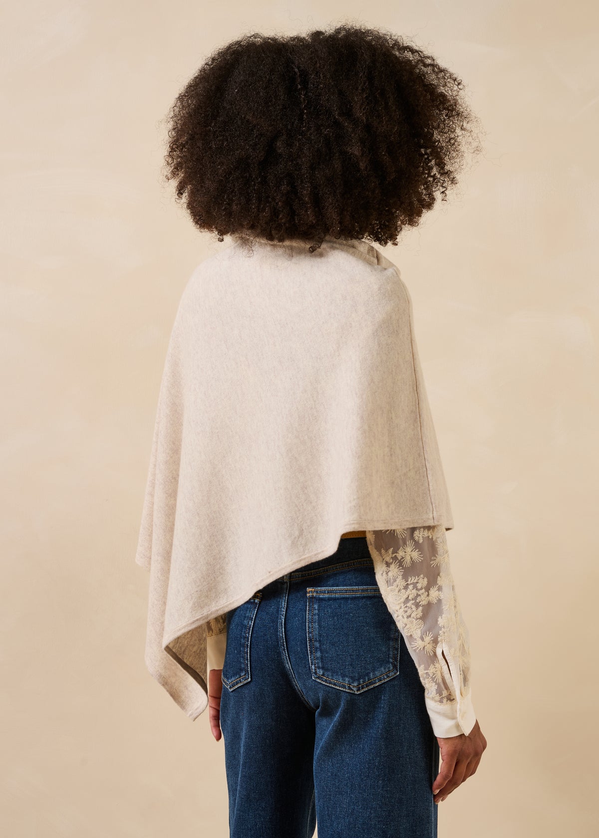 Ecru sweater - Foncho