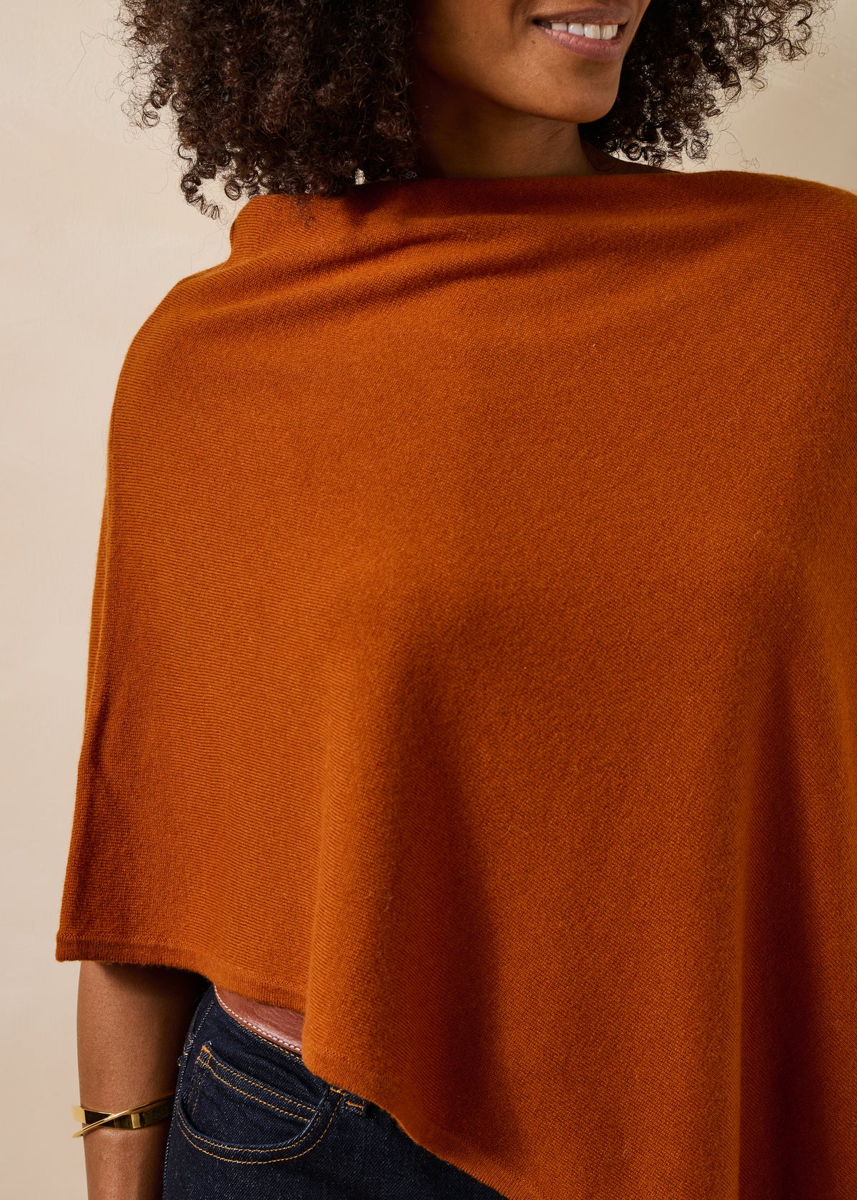 Camel sweater - Foncho