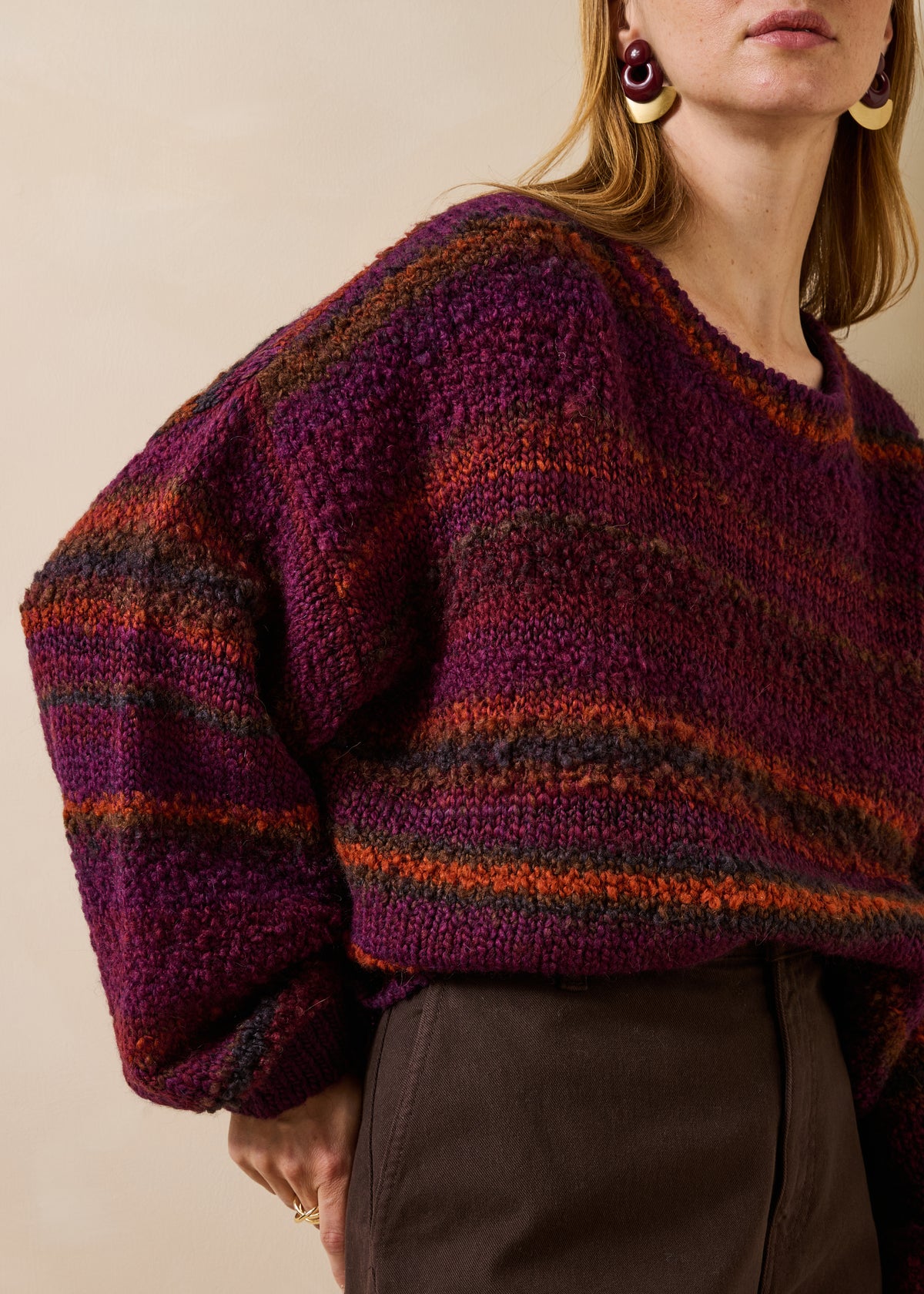 Pull bordeaux - Gebi