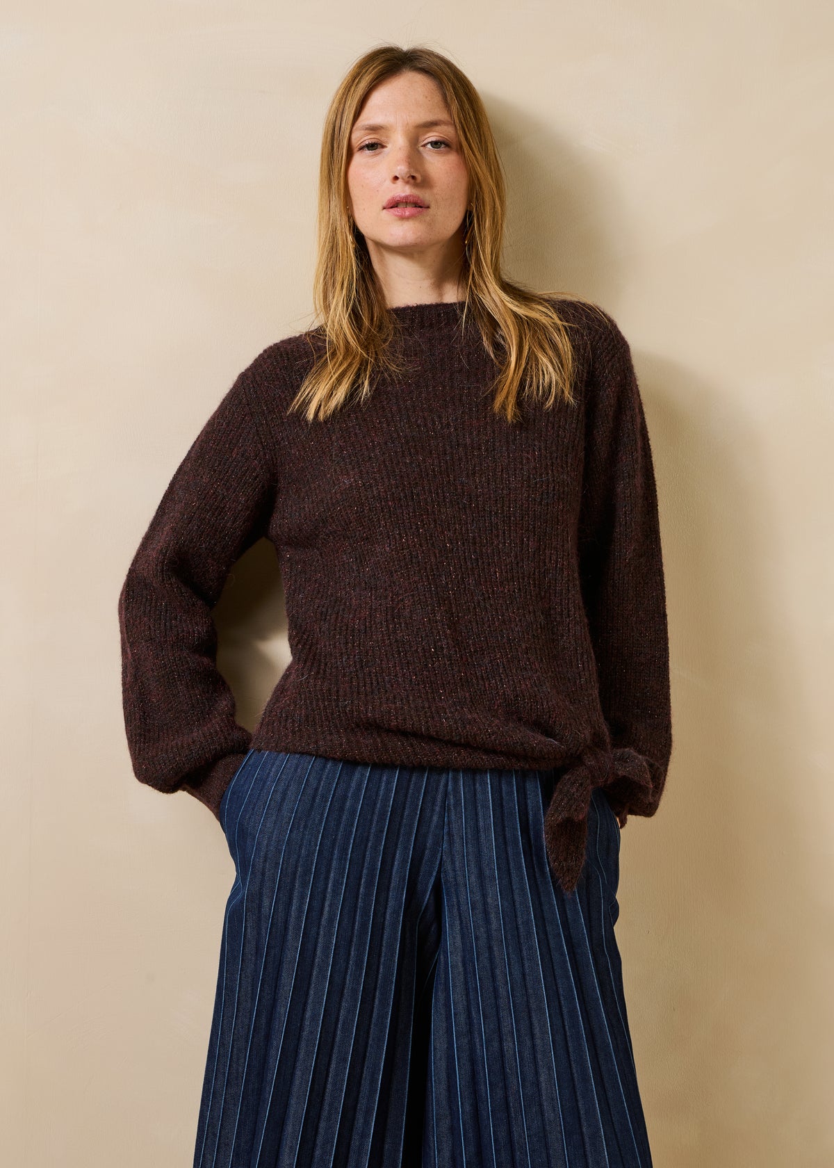 Pull marron - Gecanno
