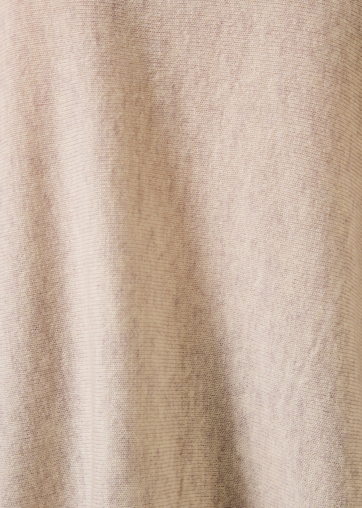 Pull beige manches longues en laine et cachemire