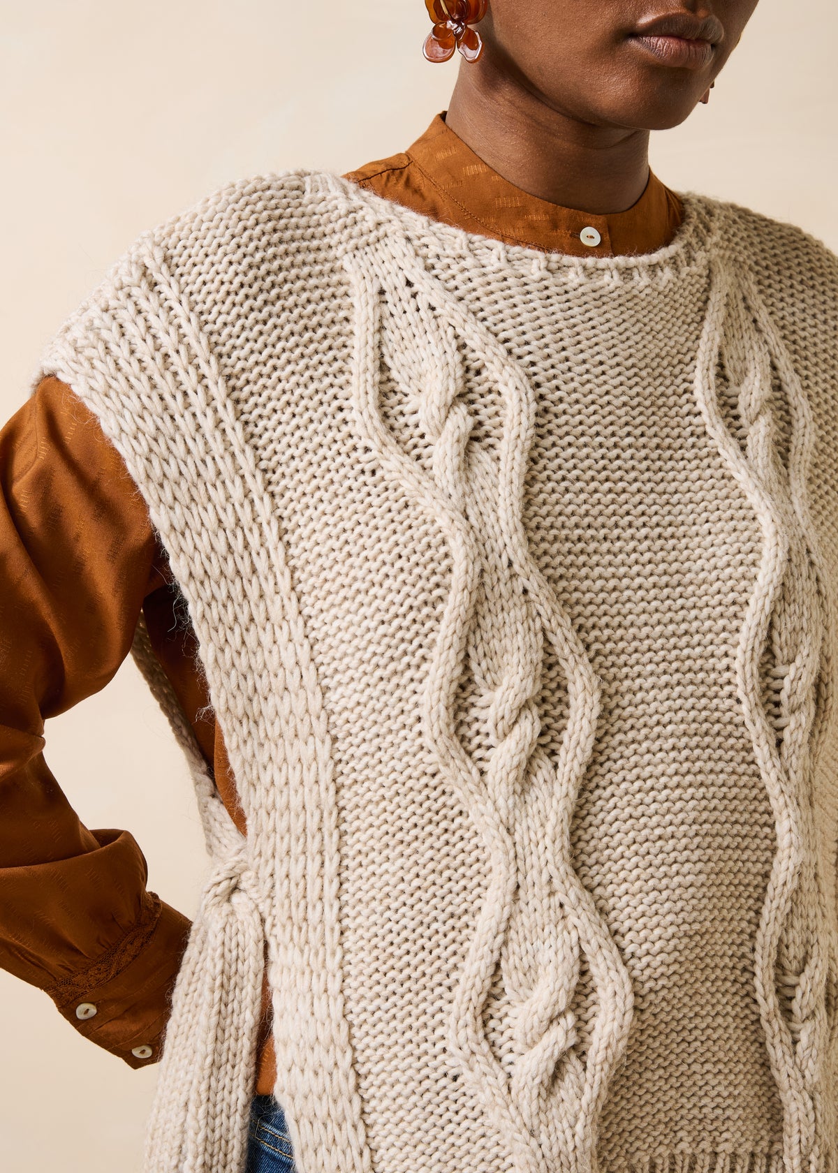 Pull beige - Genri
