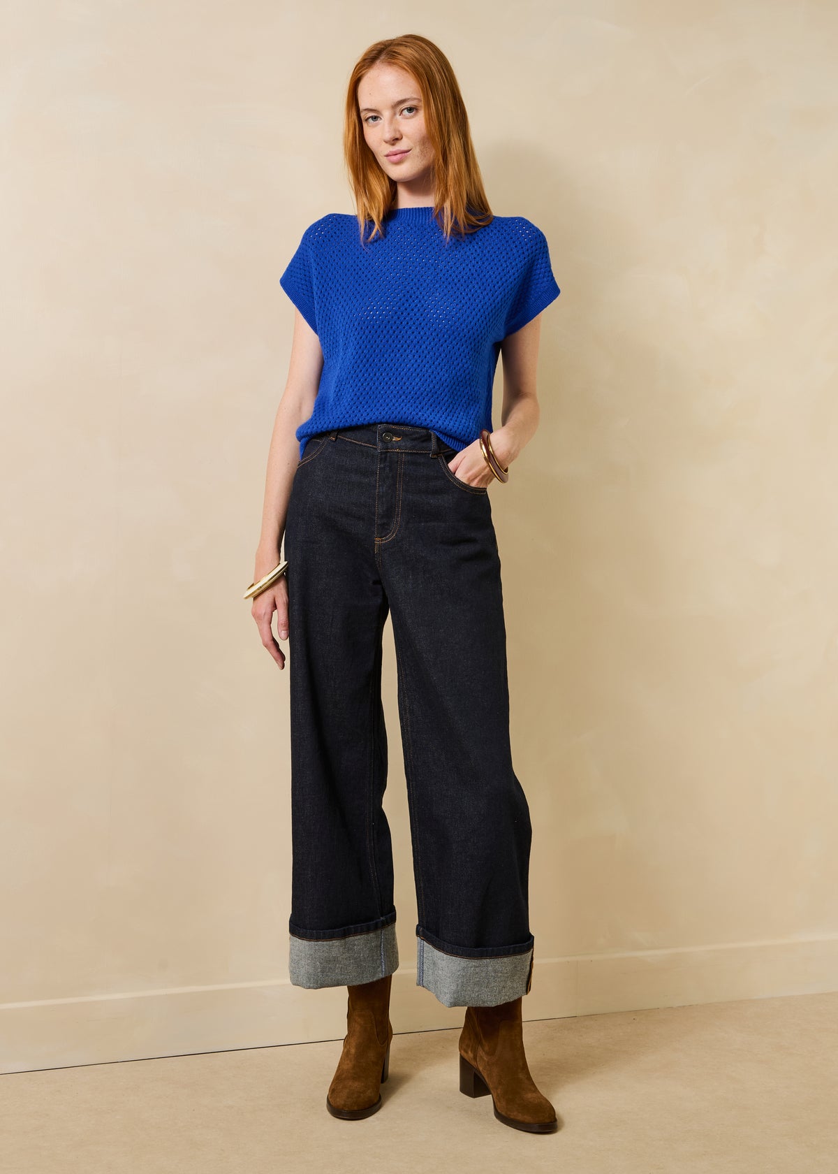 Pull bleu roi - Ginna