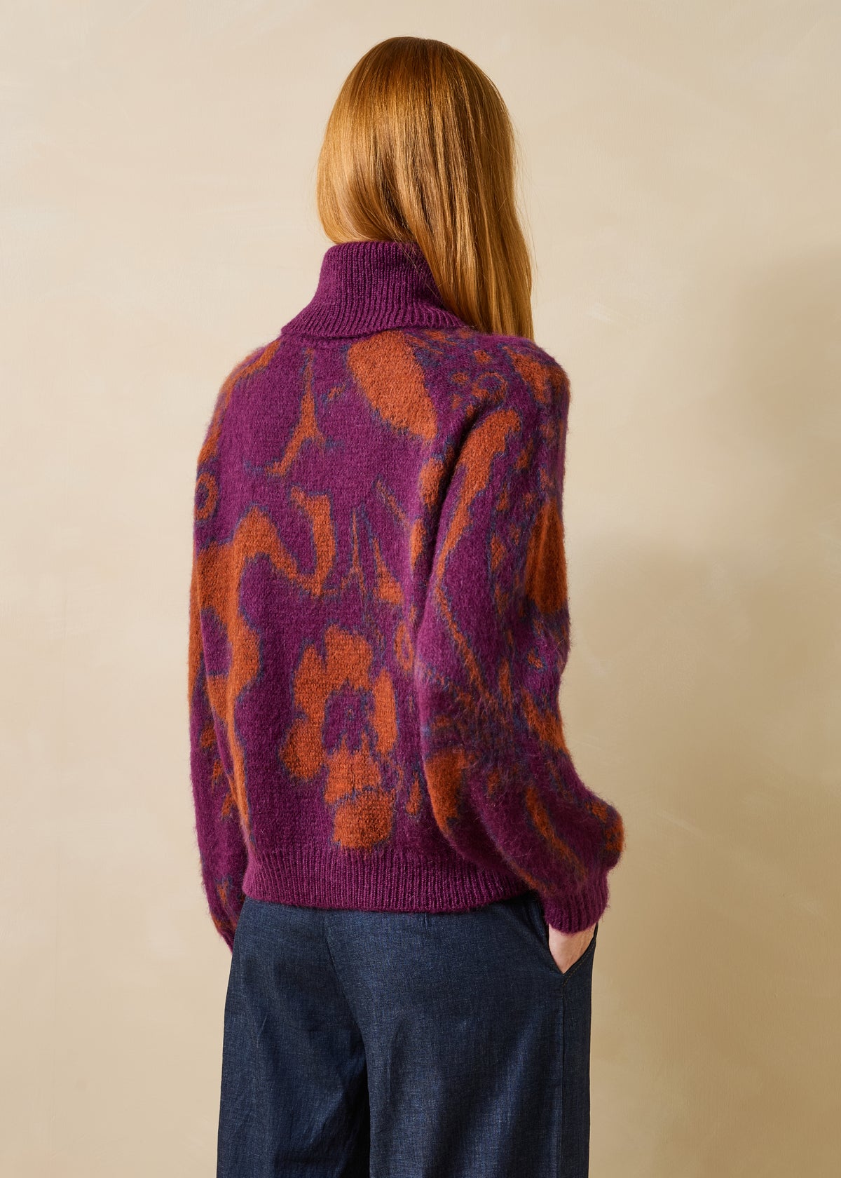 Pull violet et orange - Giovana