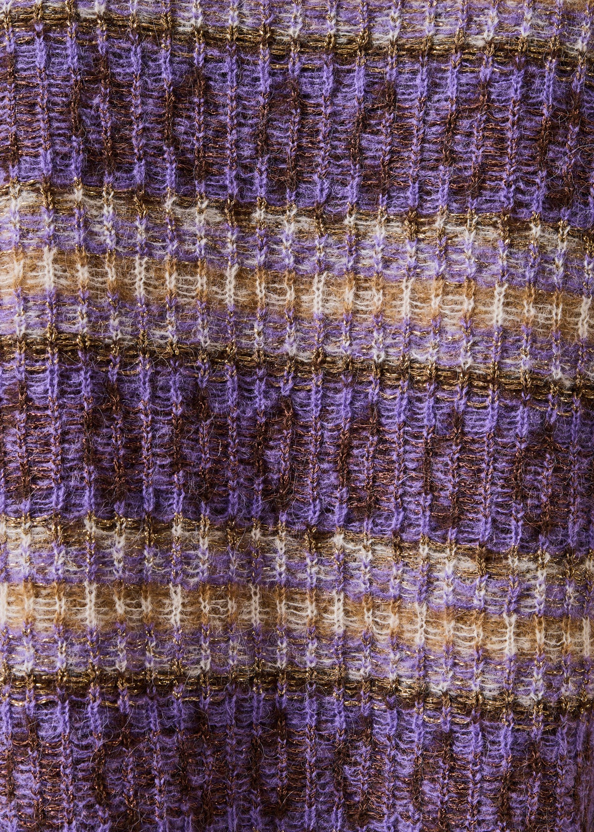 Pull écru et violet - Goji