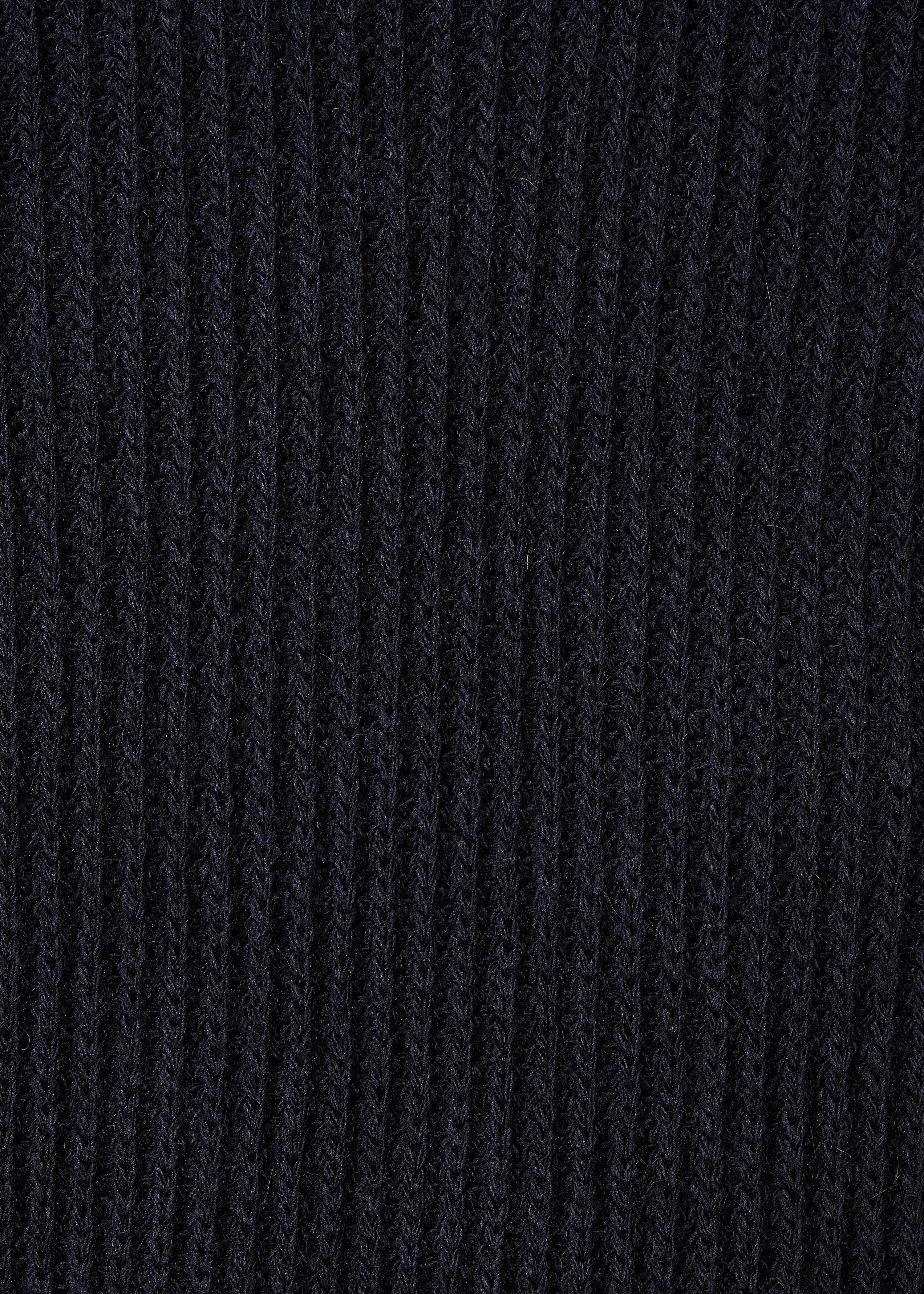 Maglione blu navy a maniche lunghe con scollo rotondo