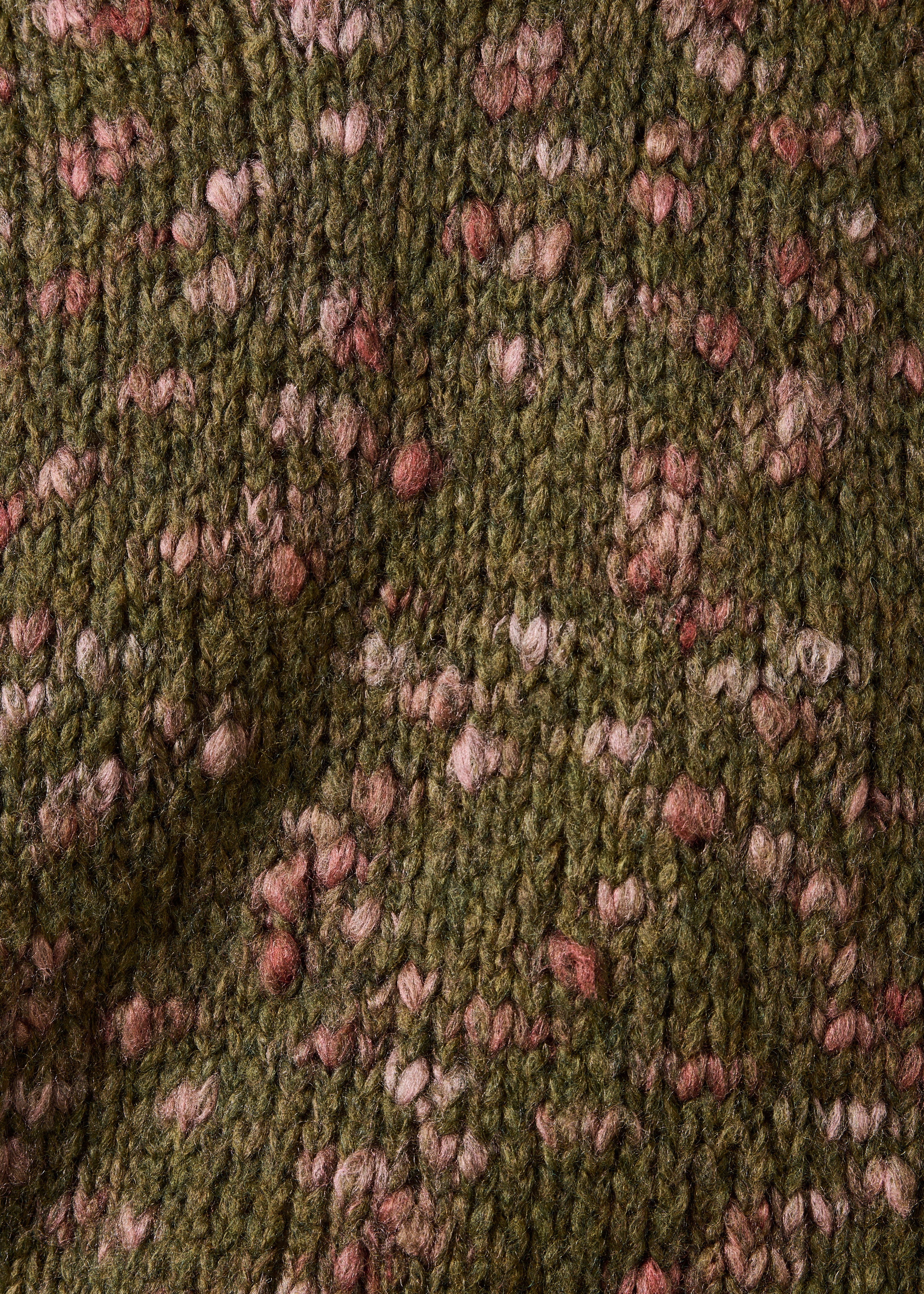 Kaki coltrui met lange mouwen