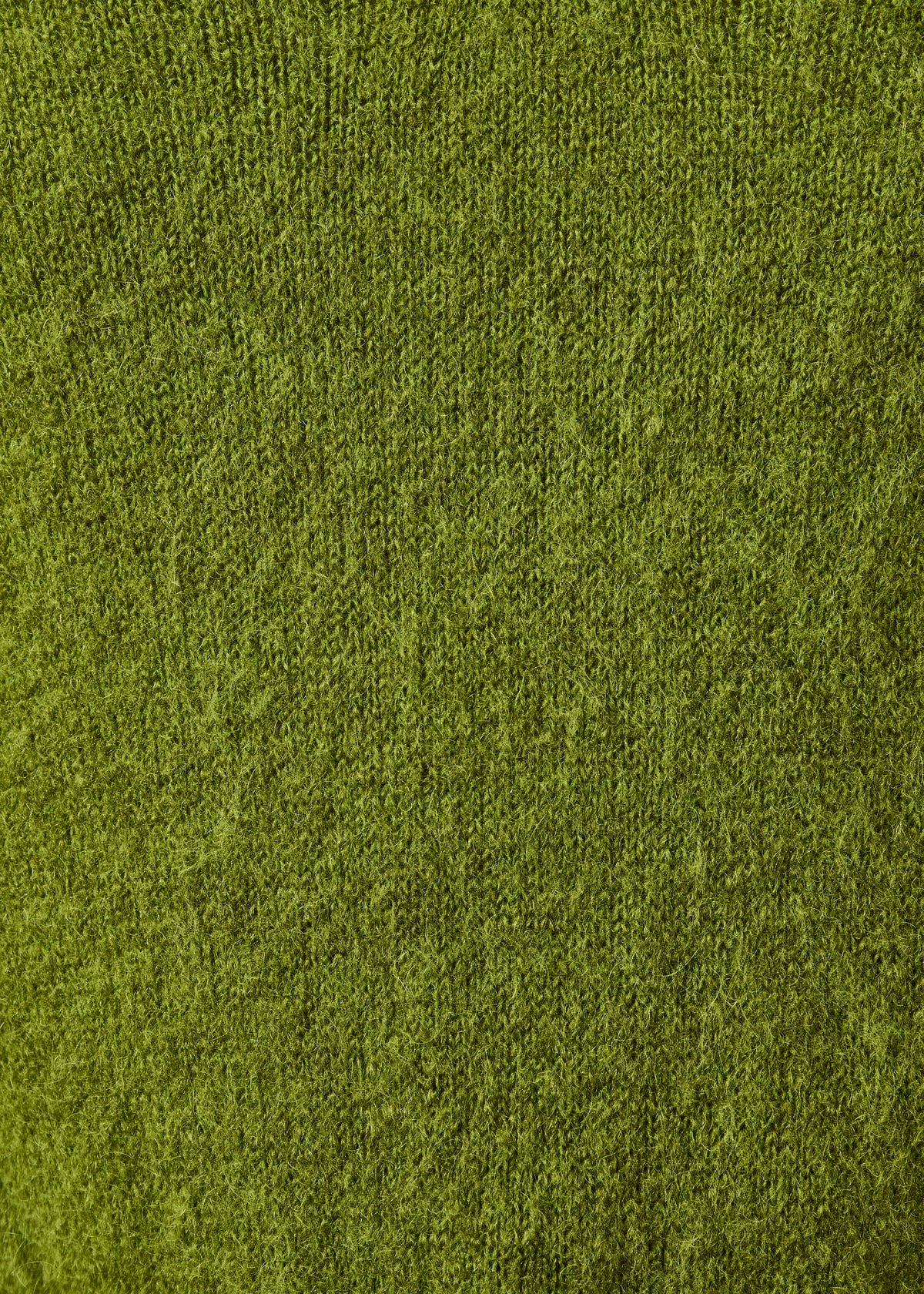 Pull vert manches longues col polo