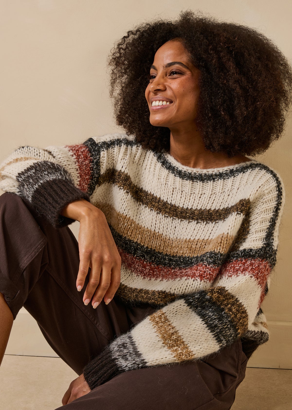 Pullover écru e beige - Gurnik