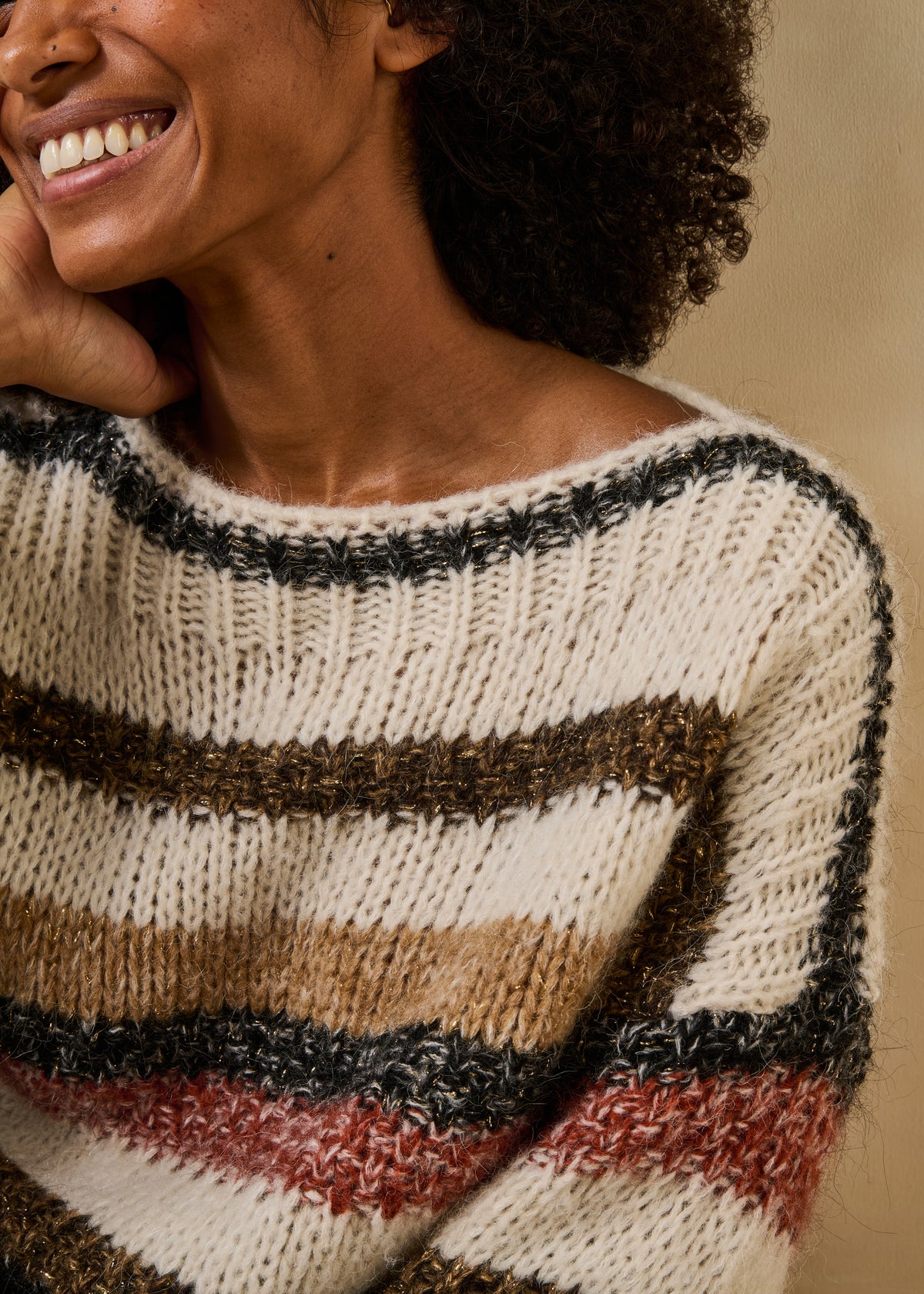 Pullover écru e beige - Gurnik