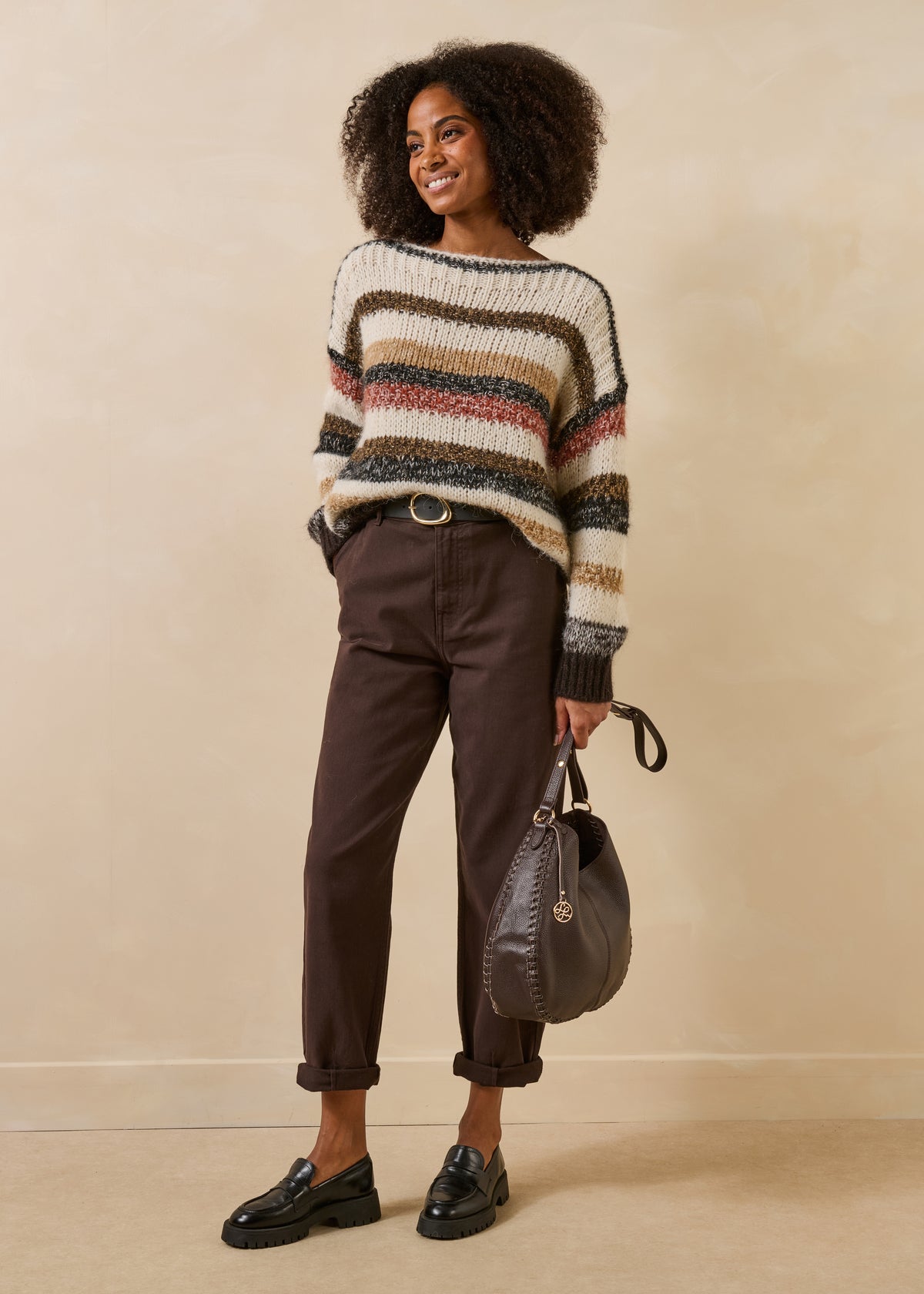 Pullover écru e beige - Gurnik