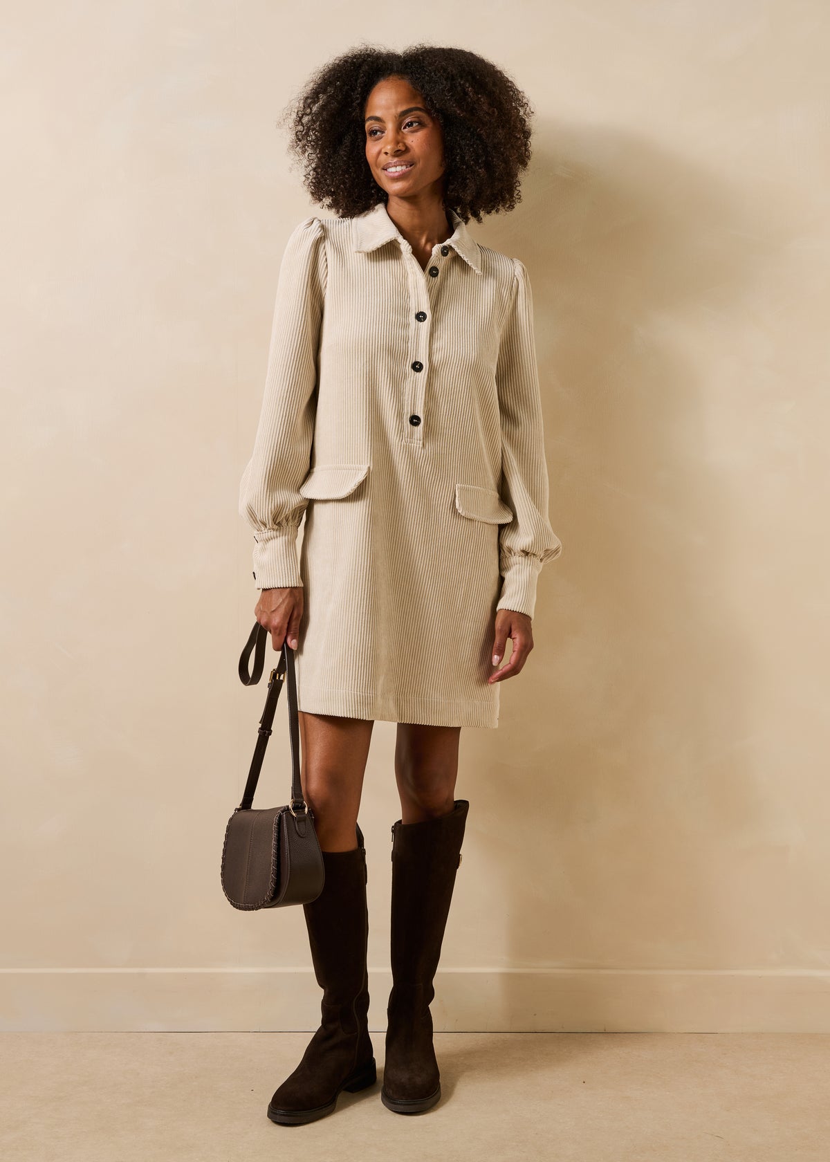 Vestido beige - Gamine