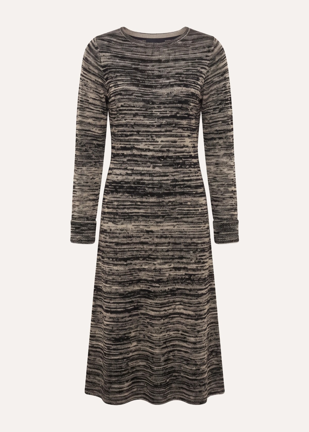 Schwarz-beiges Kleid - Gavina