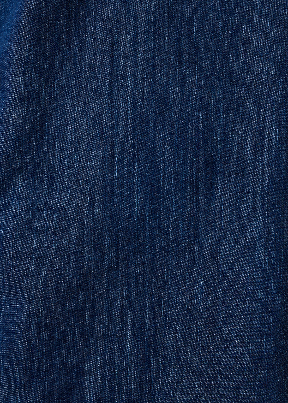 Raw denim short dress with long sleeves