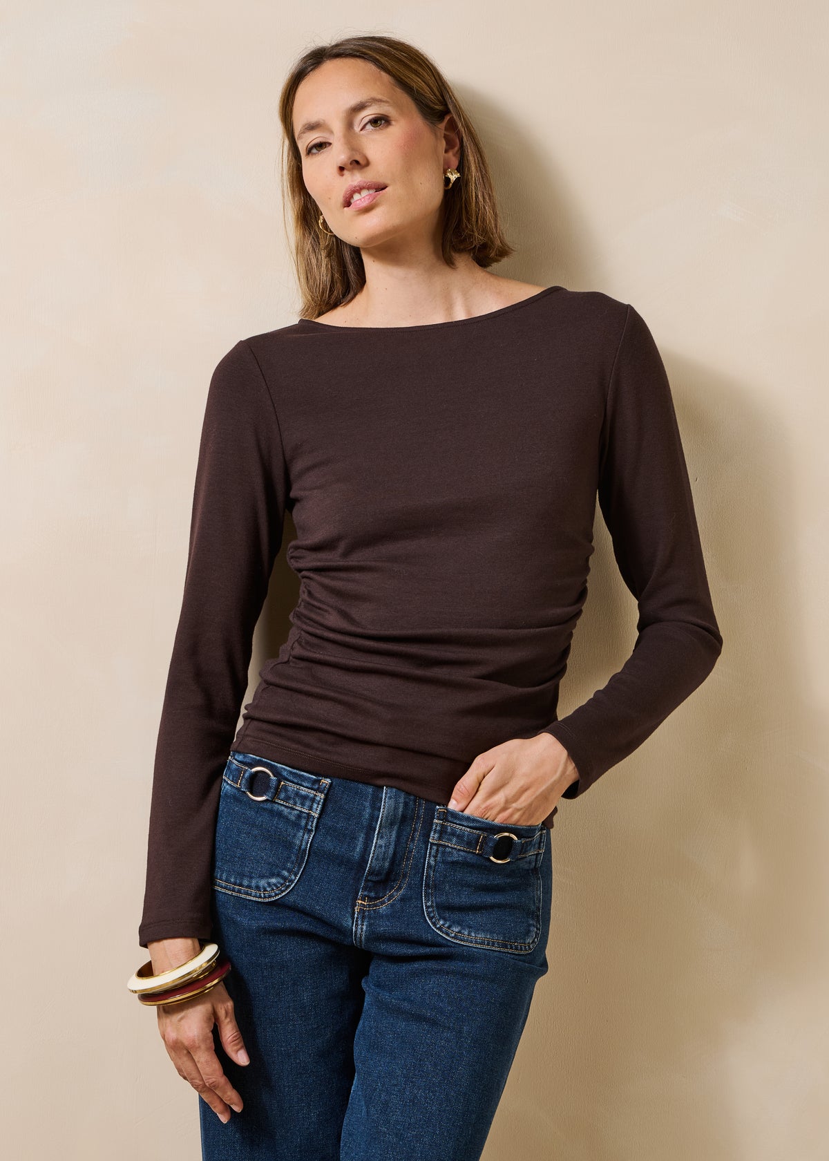 T-shirt marron - Giverny