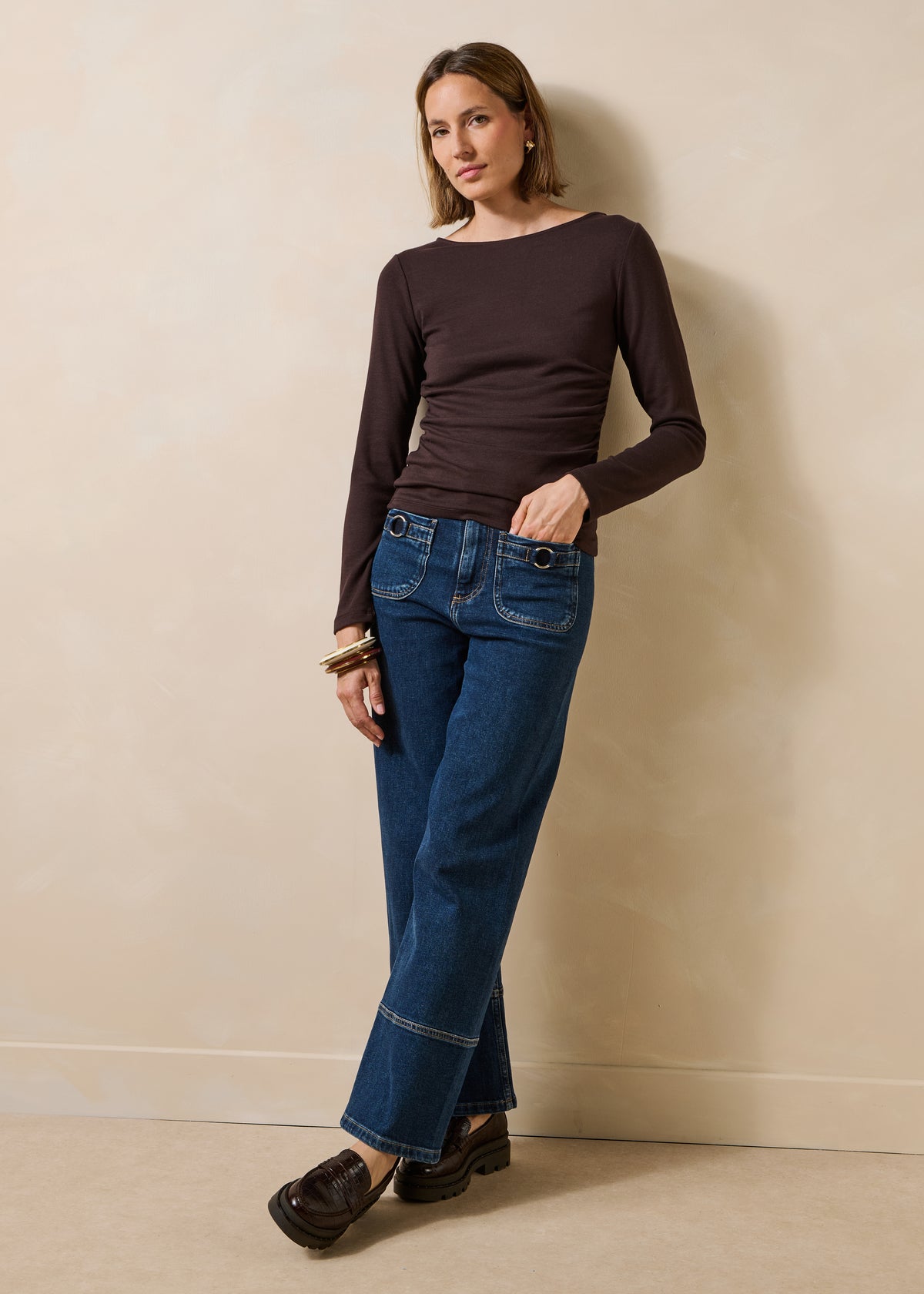 T-shirt marron - Giverny