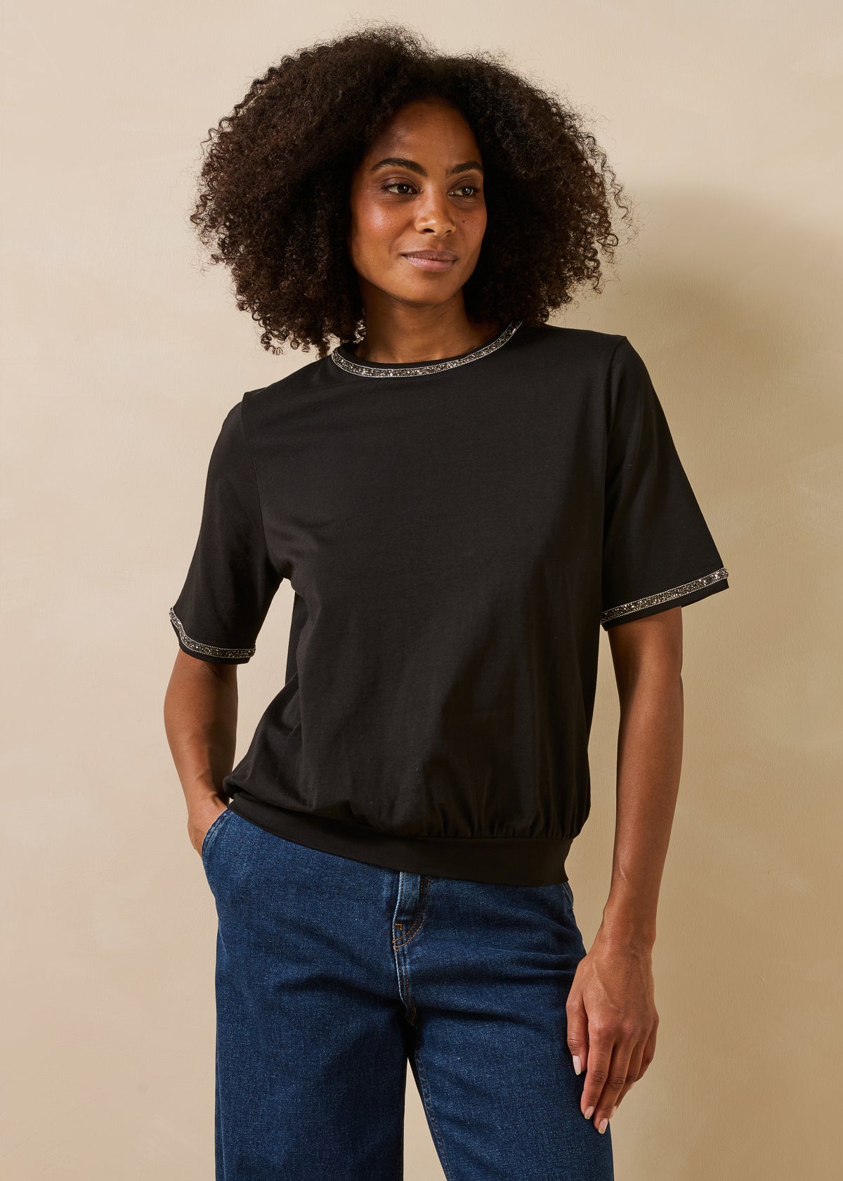 Schwarzes T-Shirt - Goilou