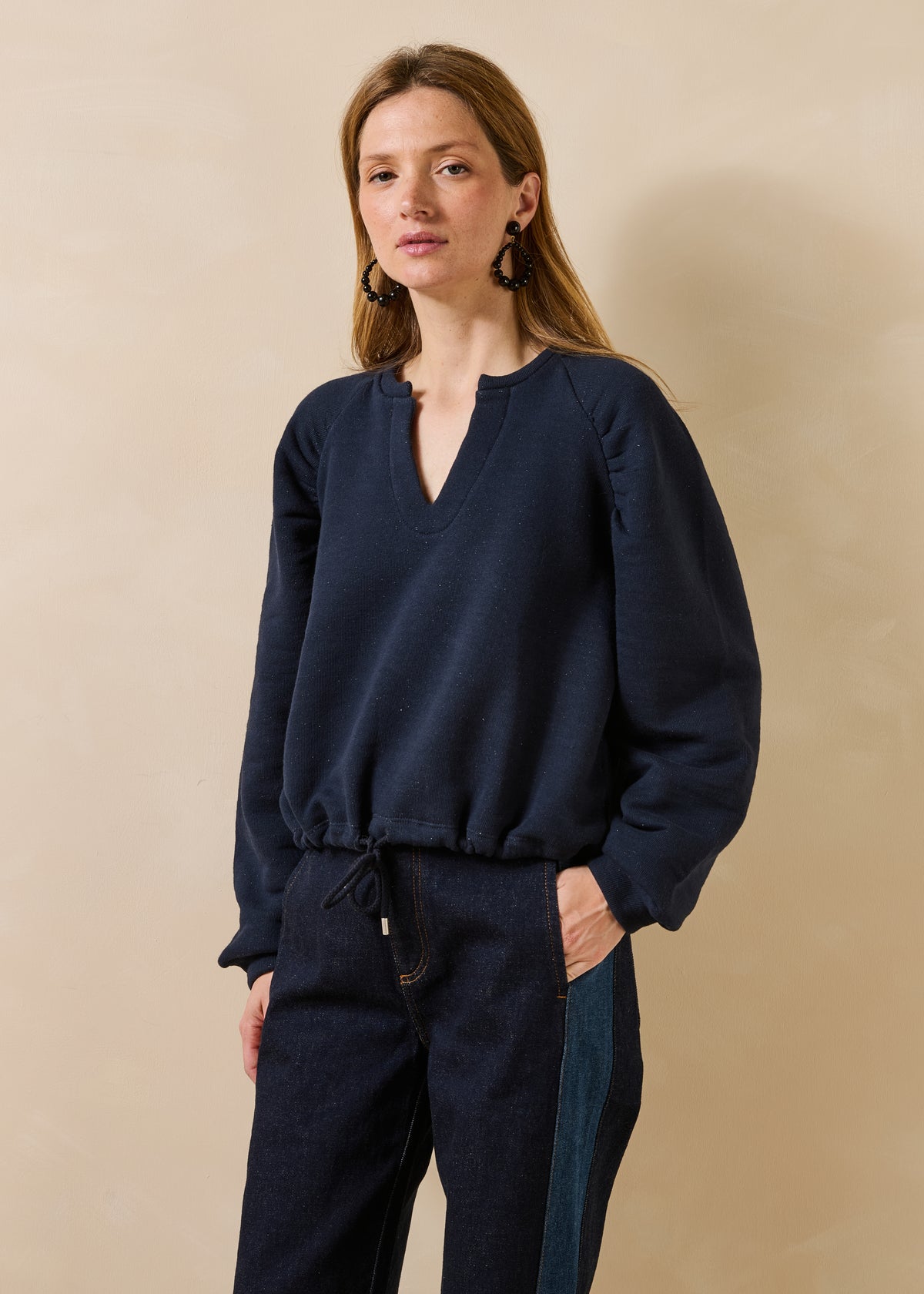 Sweatshirt bleu marine - Grifon