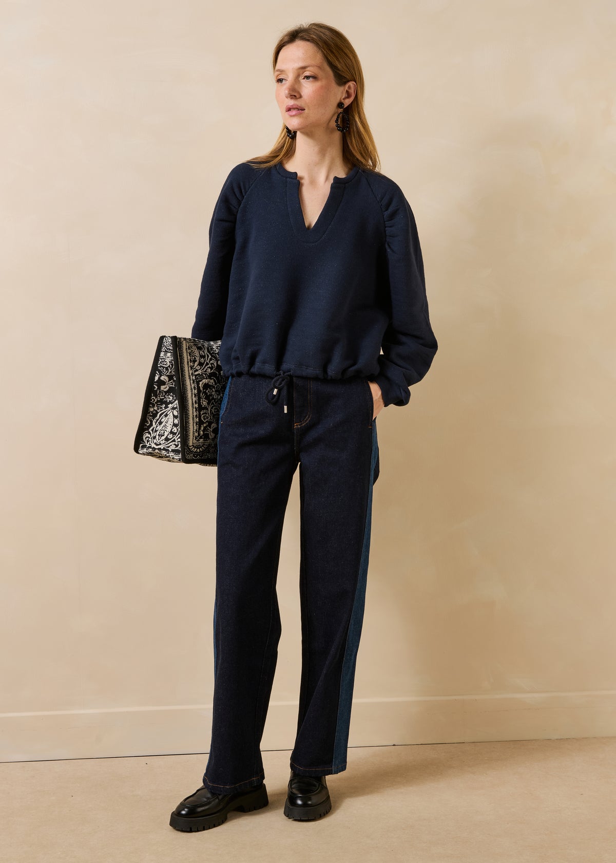Sweatshirt bleu marine - Grifon