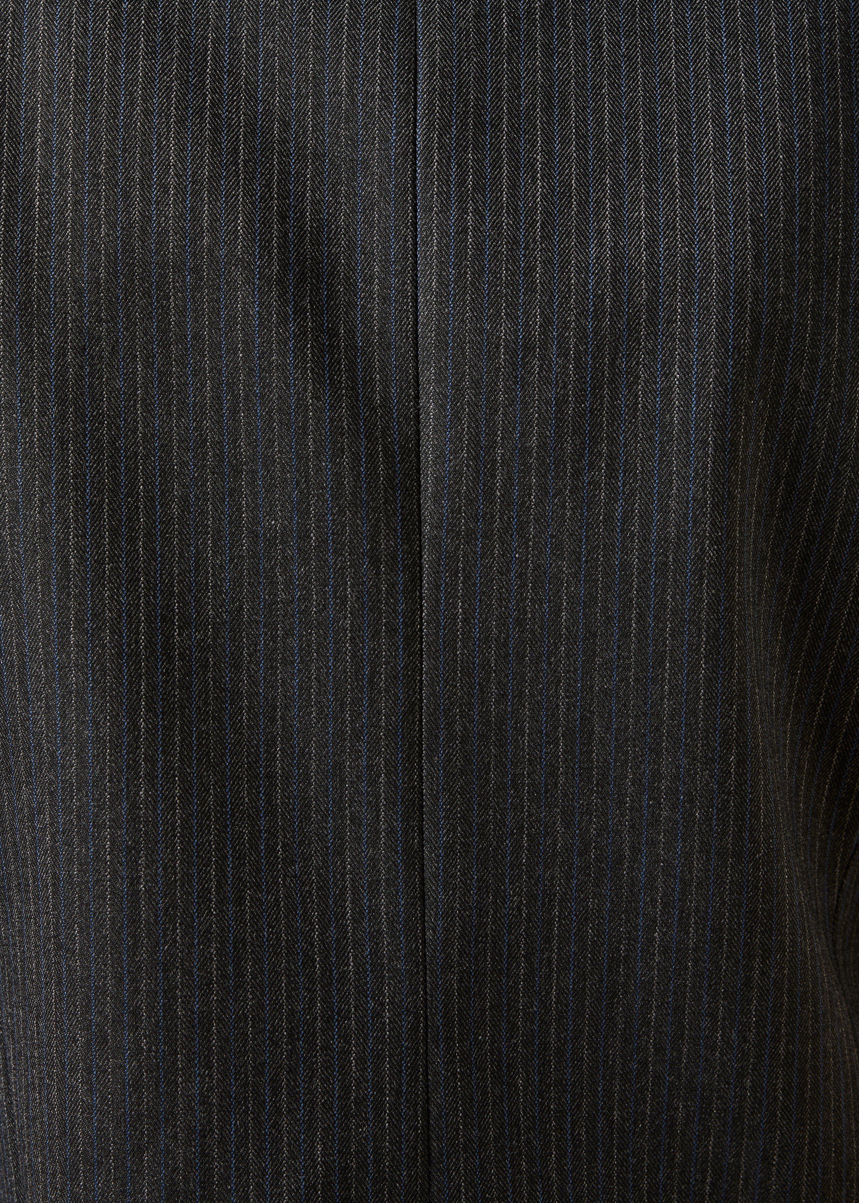 Gilet grigio antracite a righe senza maniche