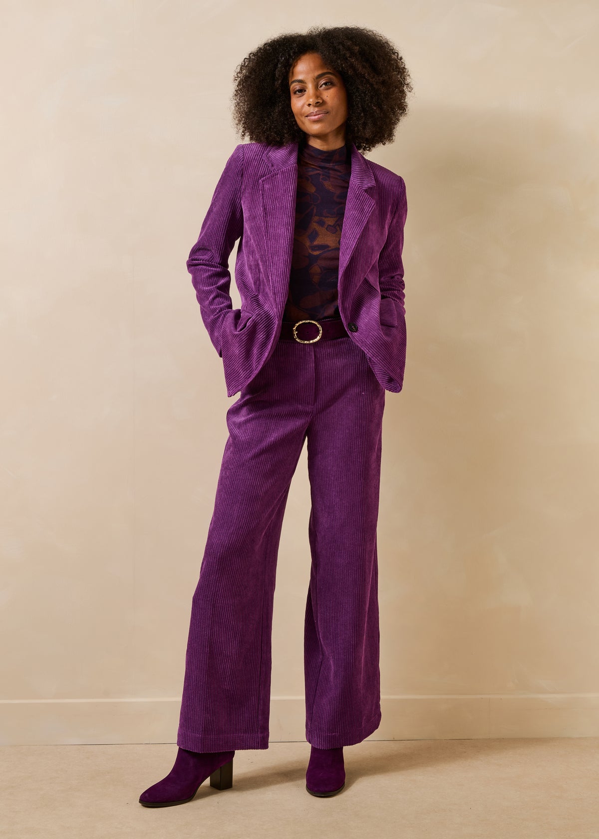 Veste prune - Galina