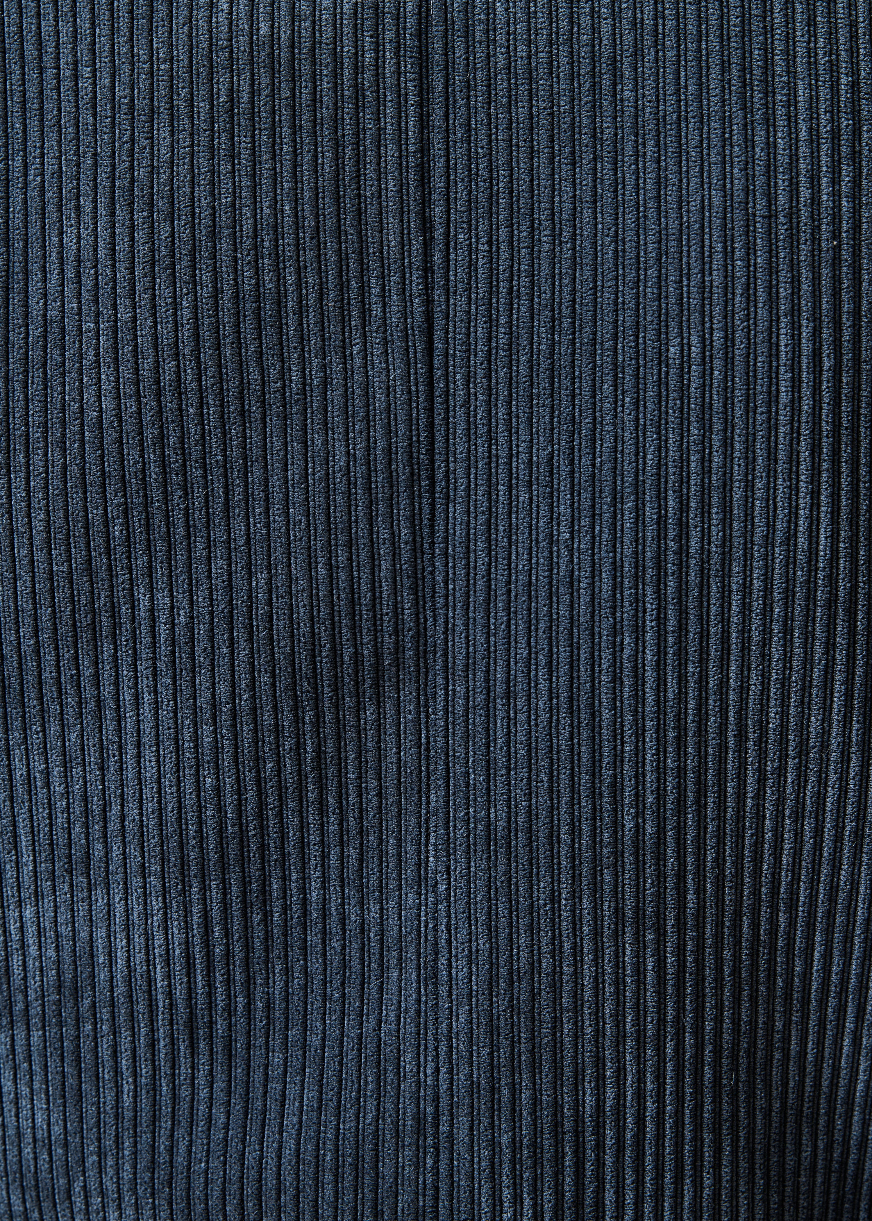 Veste tailleur bleu gris en velours manches longues