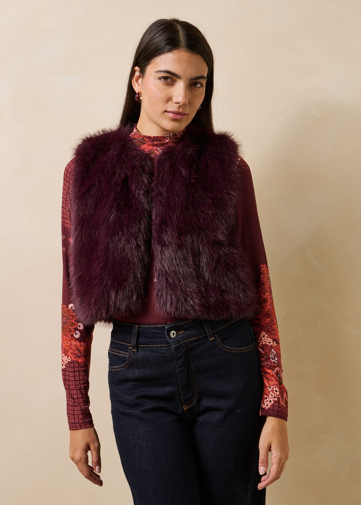 Veste aubergine - Zoani